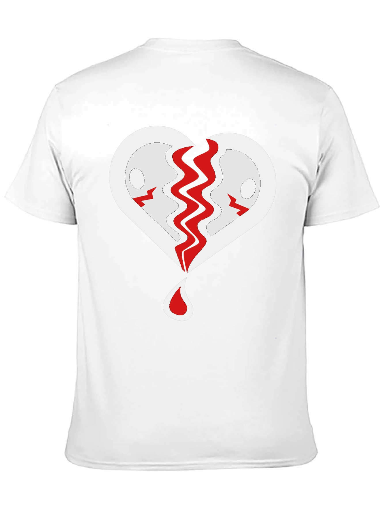 Broken Heart Graphic T-Shirt - Black
