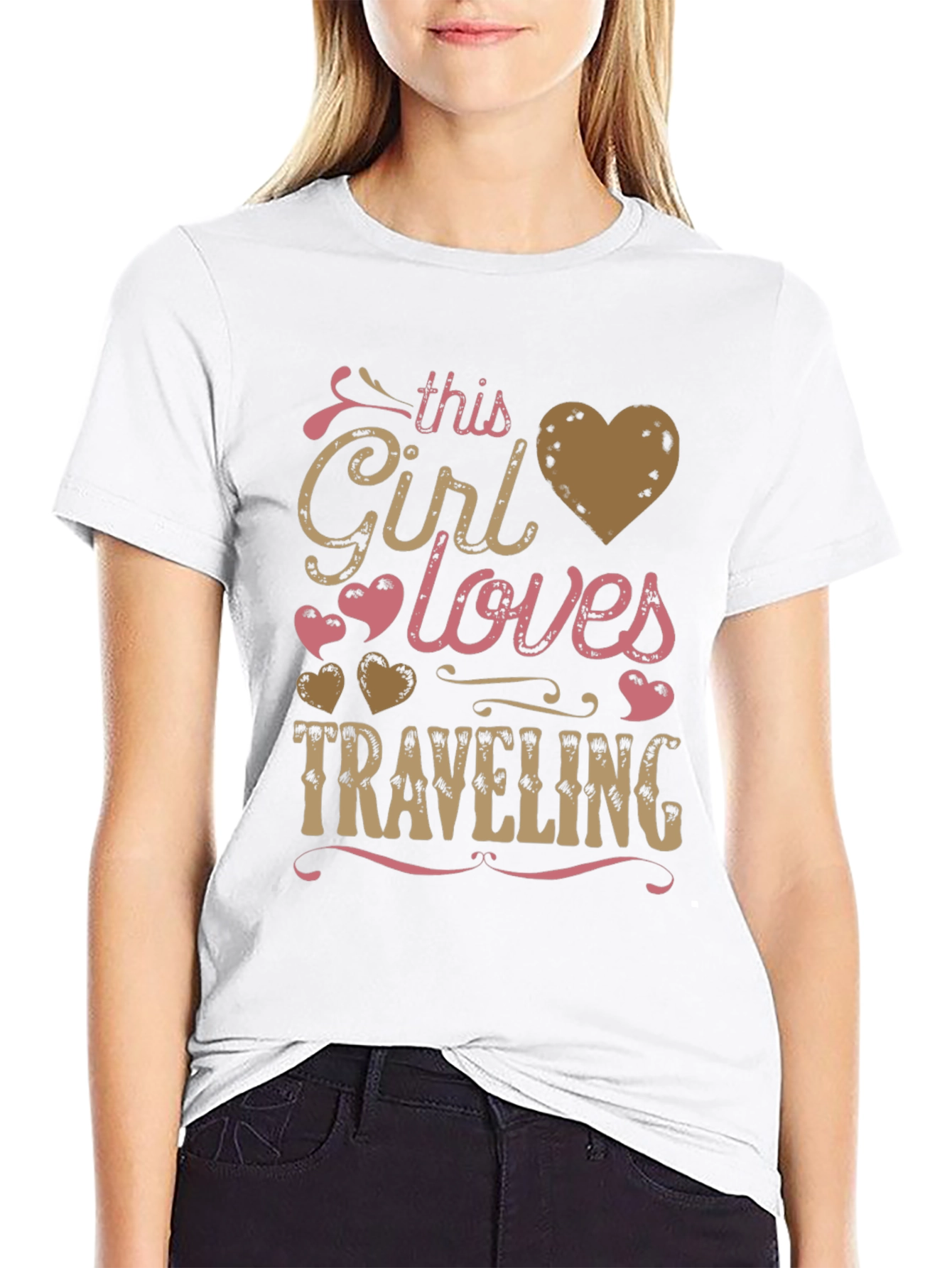 This Girl Loves Traveling Graphic Tee