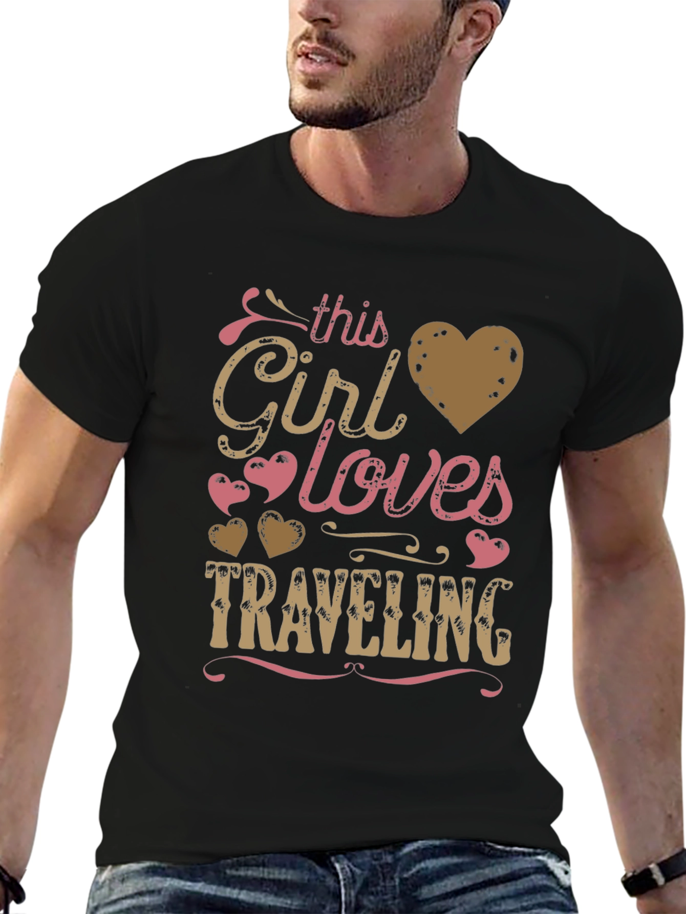 This Girl Loves Traveling Graphic Tee