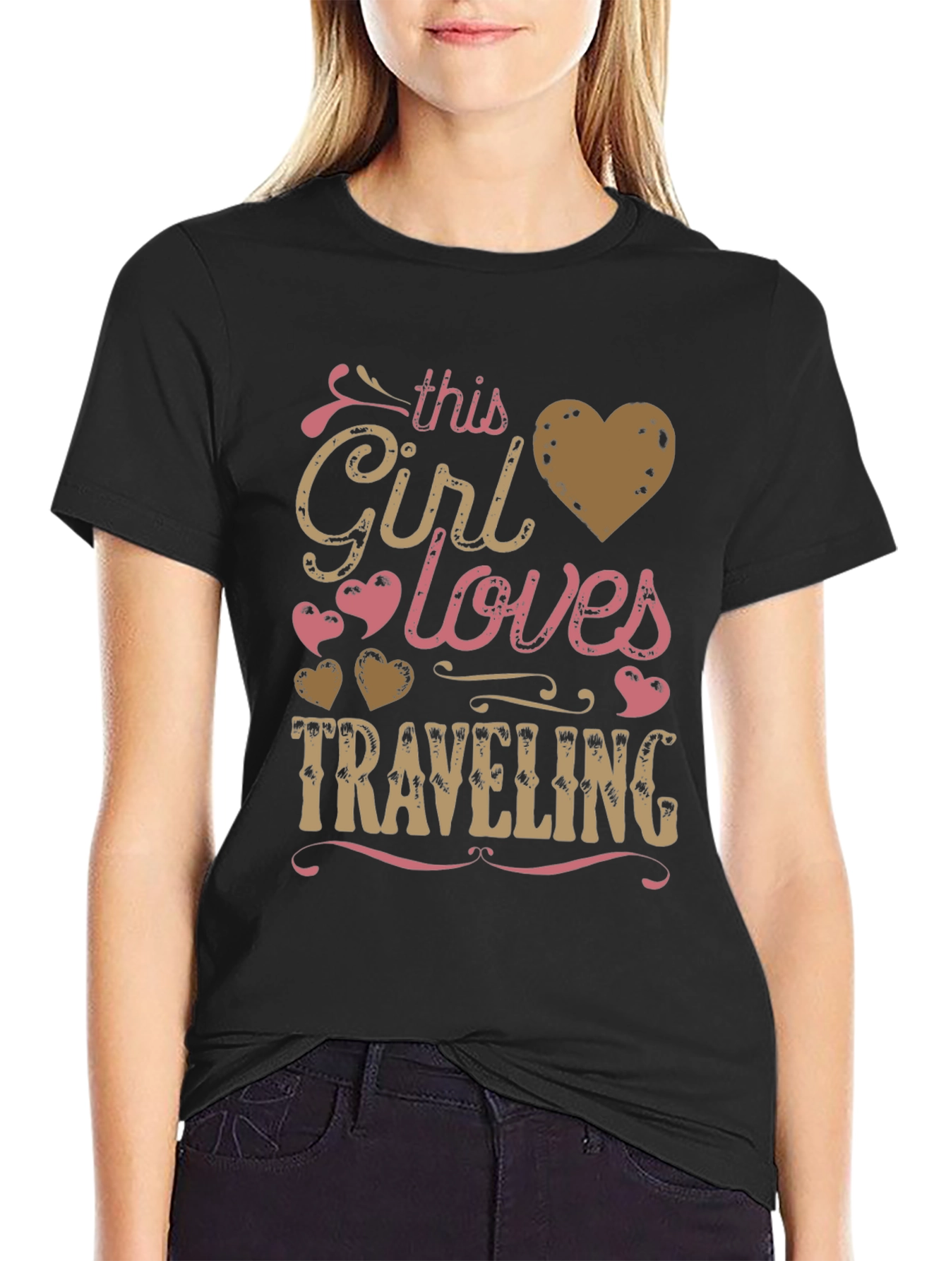 This Girl Loves Traveling Graphic Tee