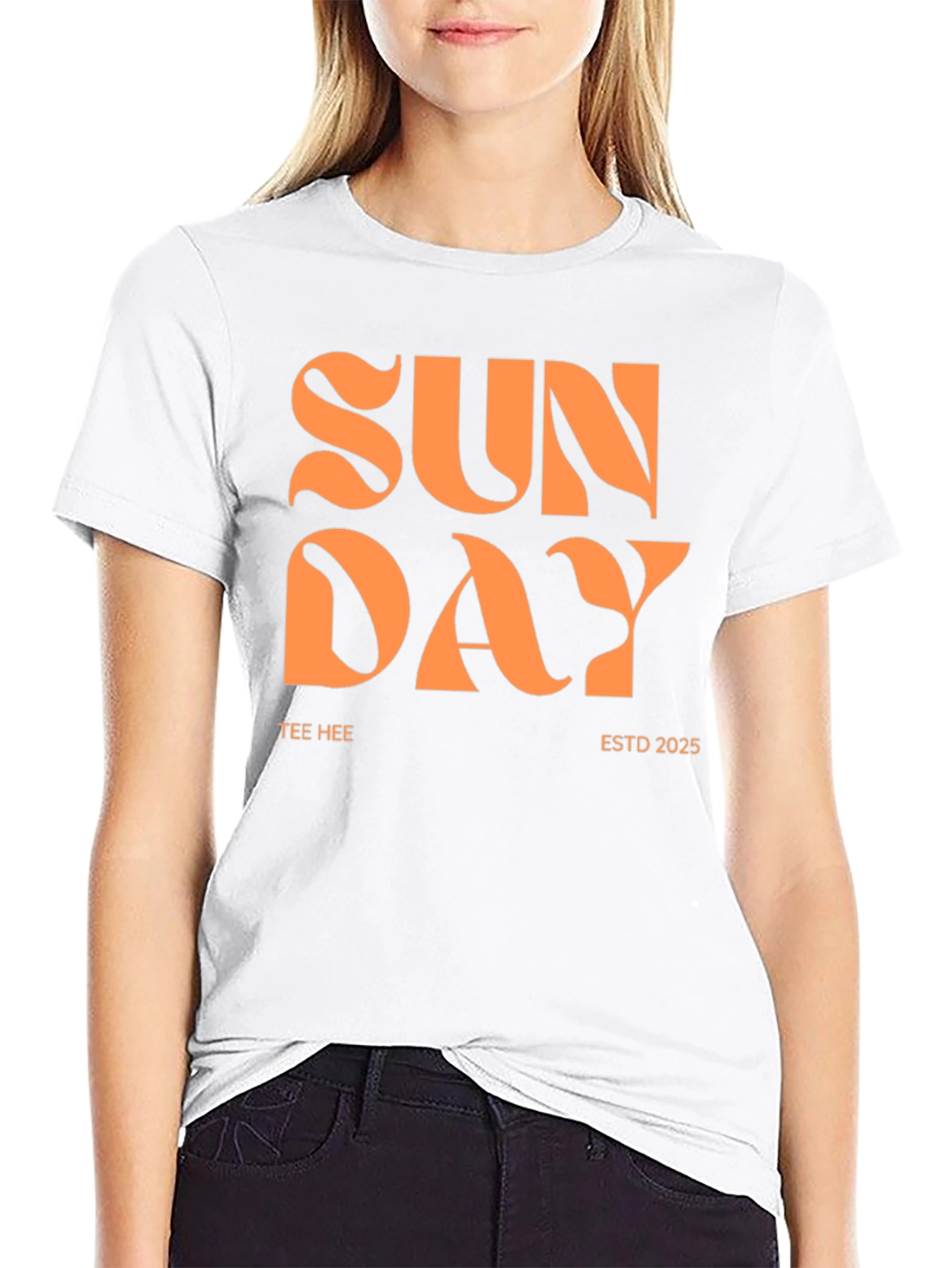 Sunday Tee - Black Graphic T-Shirt