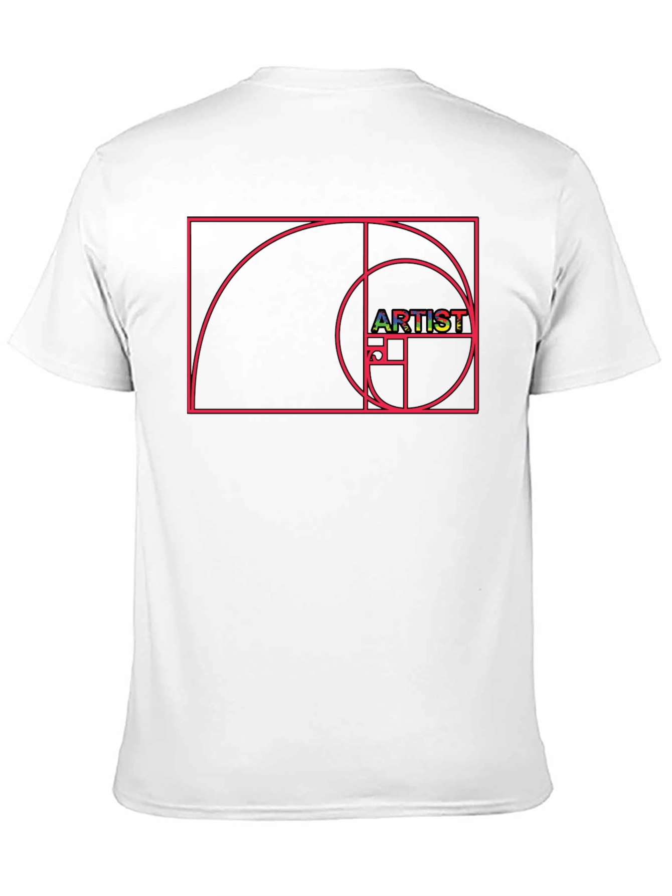 Artist Fibonacci Sequence Graphic T-Shirt - Black