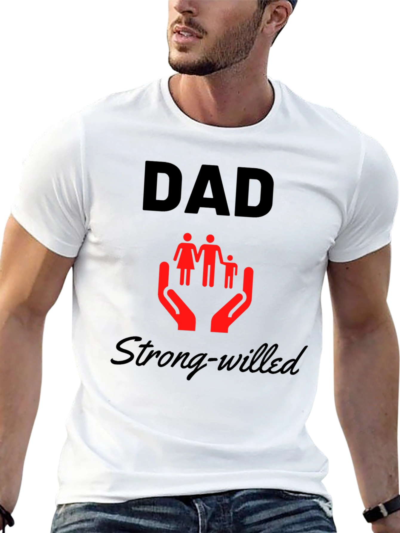 Dad Strong-Willed Graphic Tee