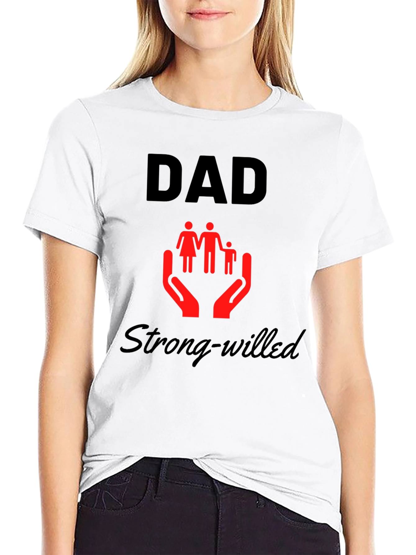 Dad Strong-Willed Graphic Tee