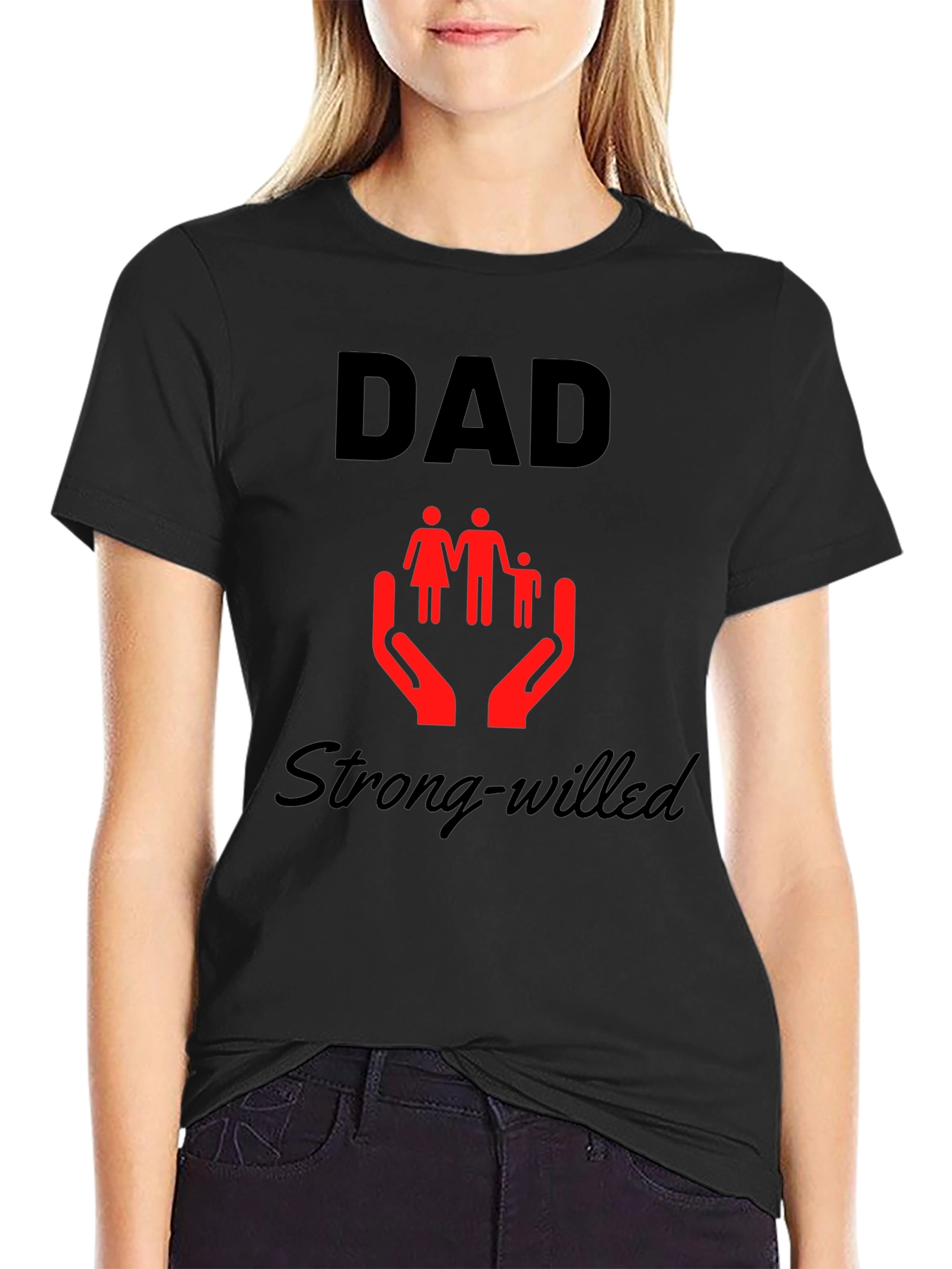 Dad Strong-Willed Graphic Tee