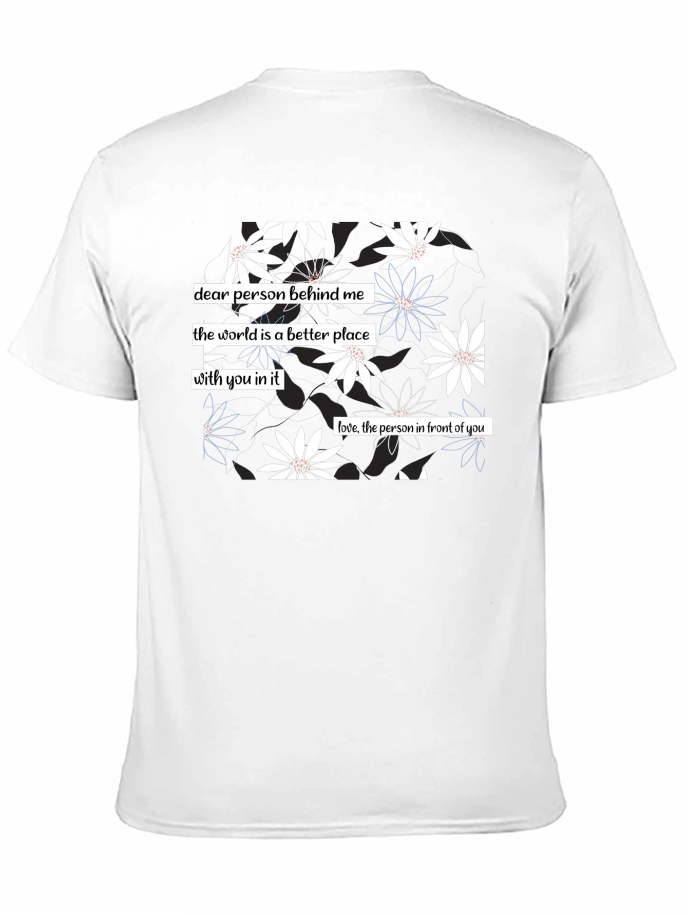Inspirational Floral Graphic T-Shirt