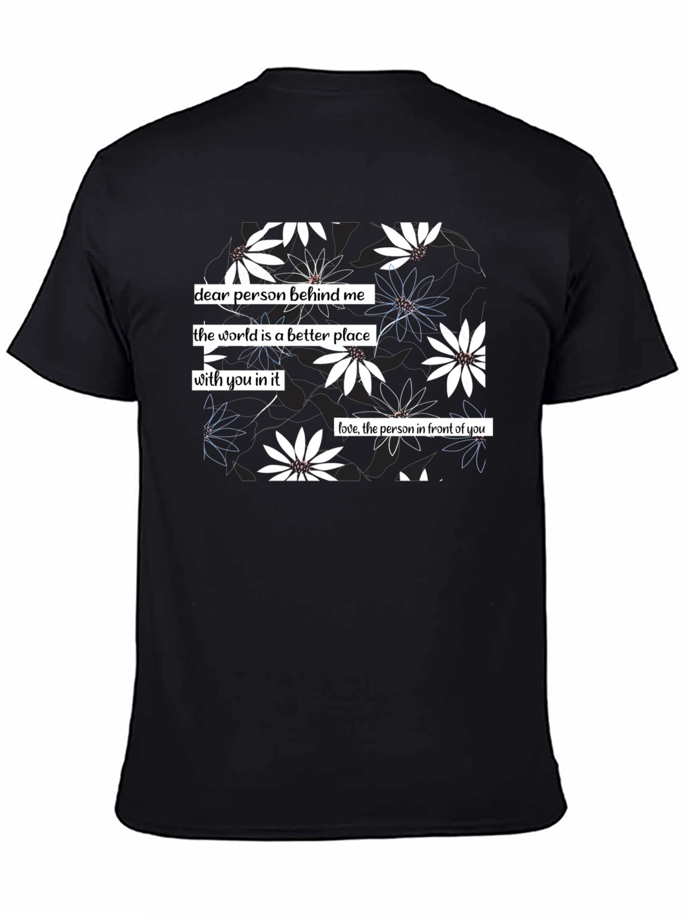Inspirational Floral Graphic T-Shirt