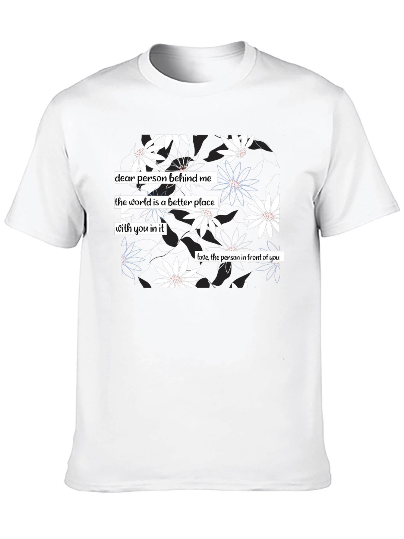 Inspirational Floral Graphic T-Shirt