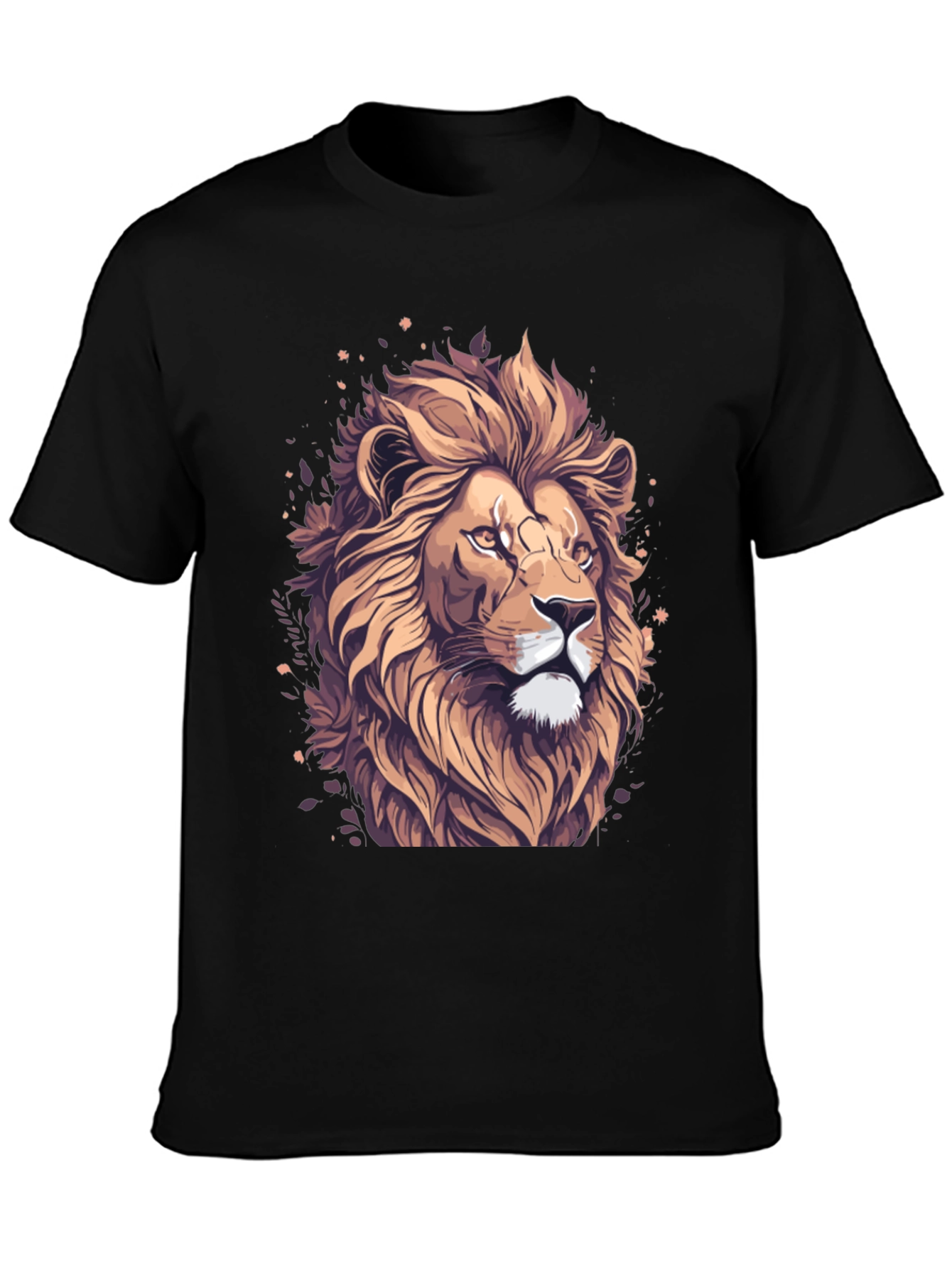 Lion Graphic Tee - Black Stylish T-Shirt