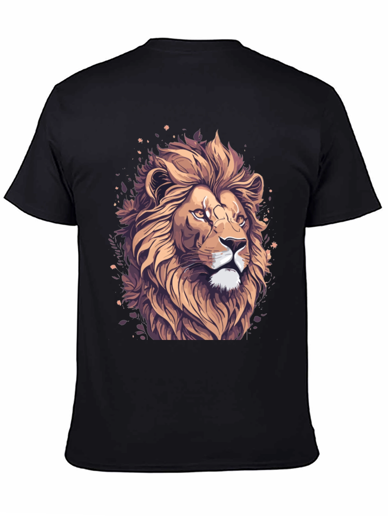 Lion Graphic Tee - Black Stylish T-Shirt