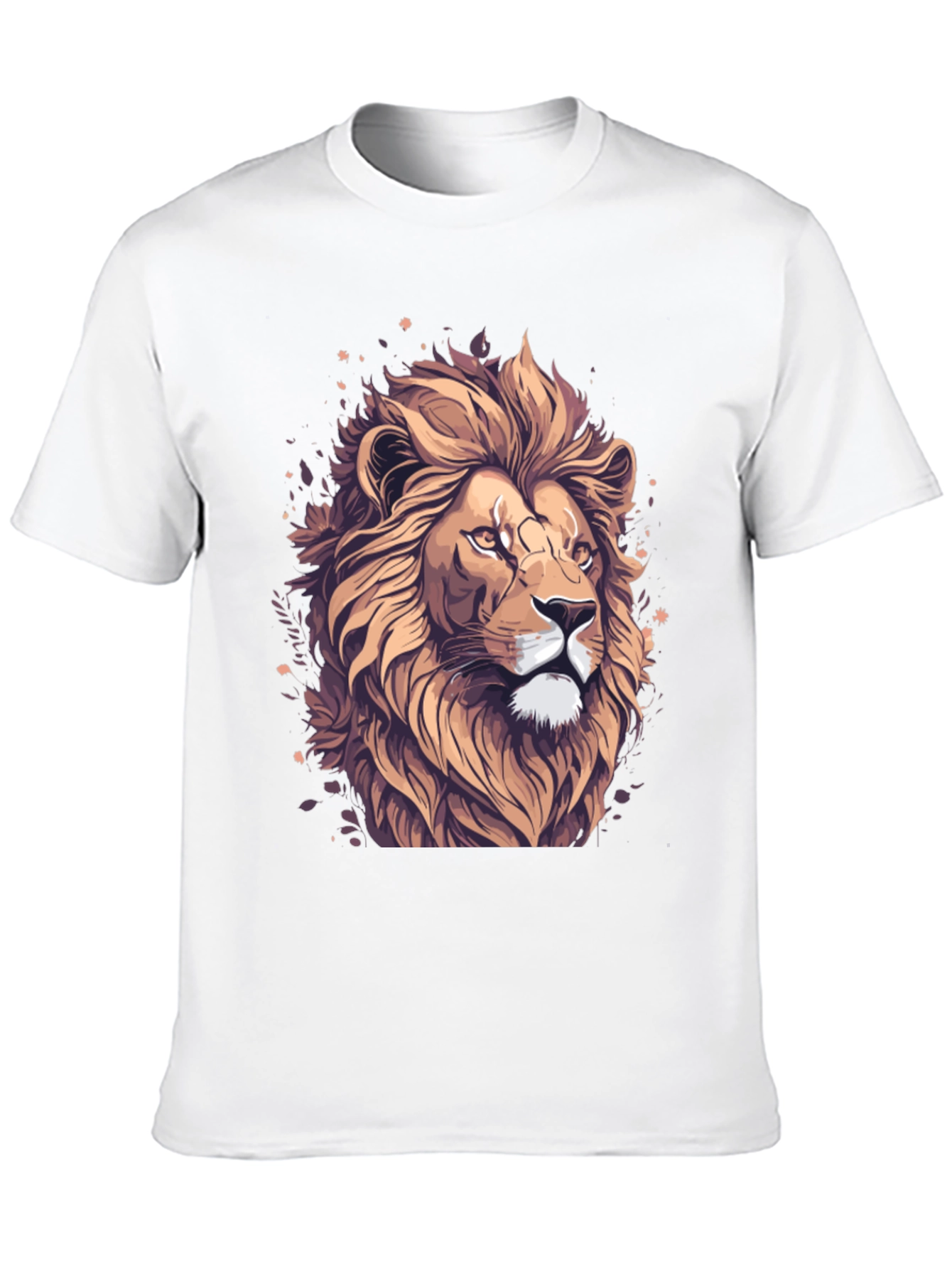 Lion Graphic Tee - Black Stylish T-Shirt