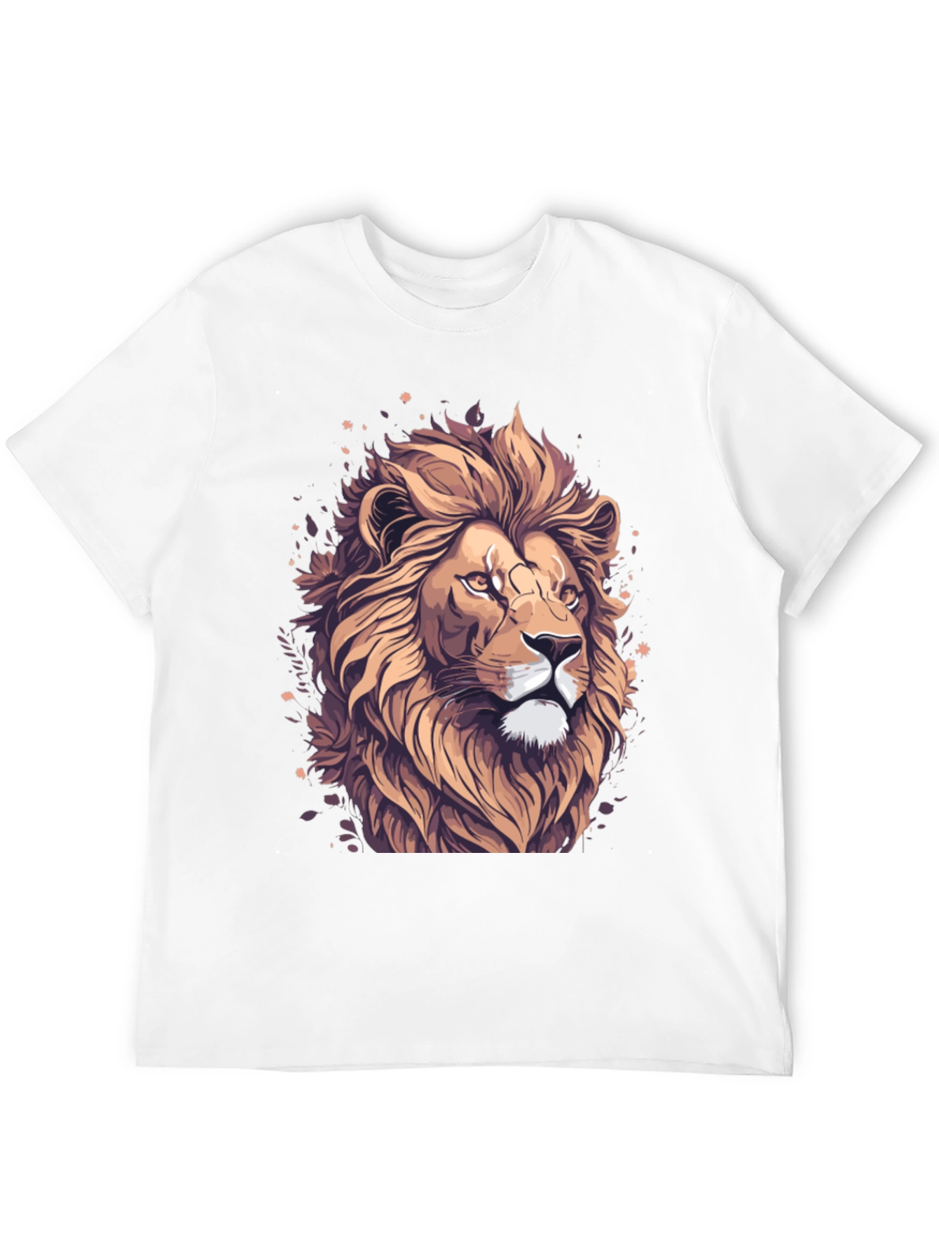 Lion Graphic Tee - Black Stylish T-Shirt