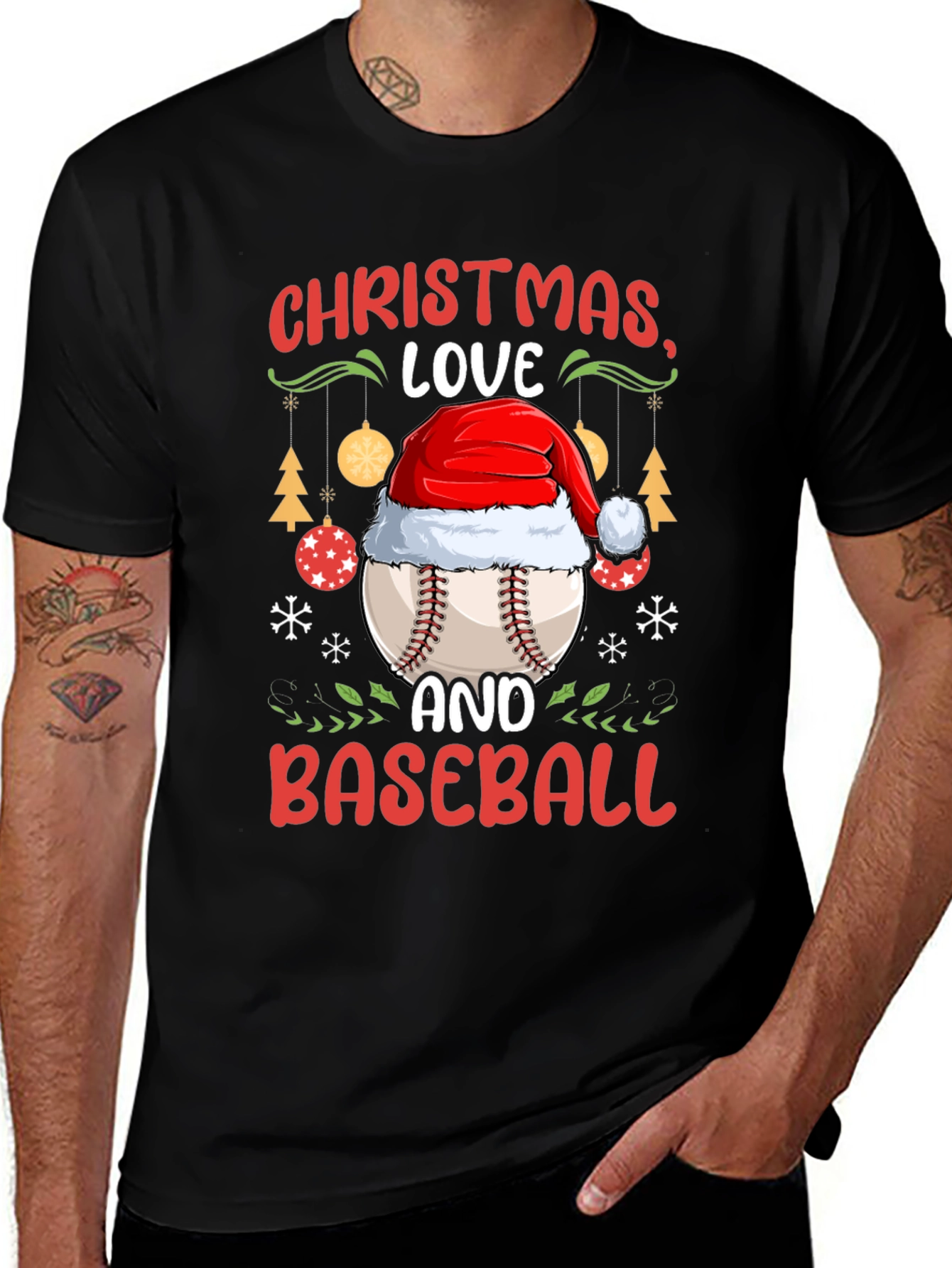 Christmas Baseball T-Shirt