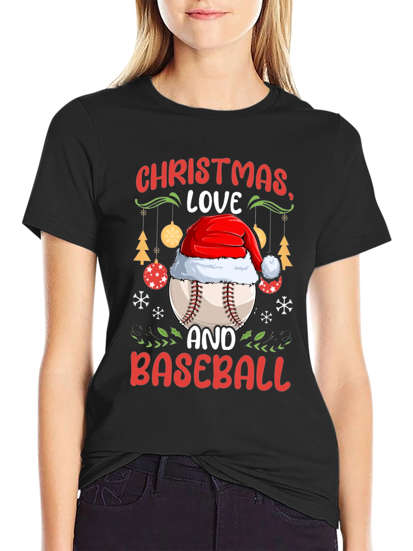 Christmas Baseball T-Shirt