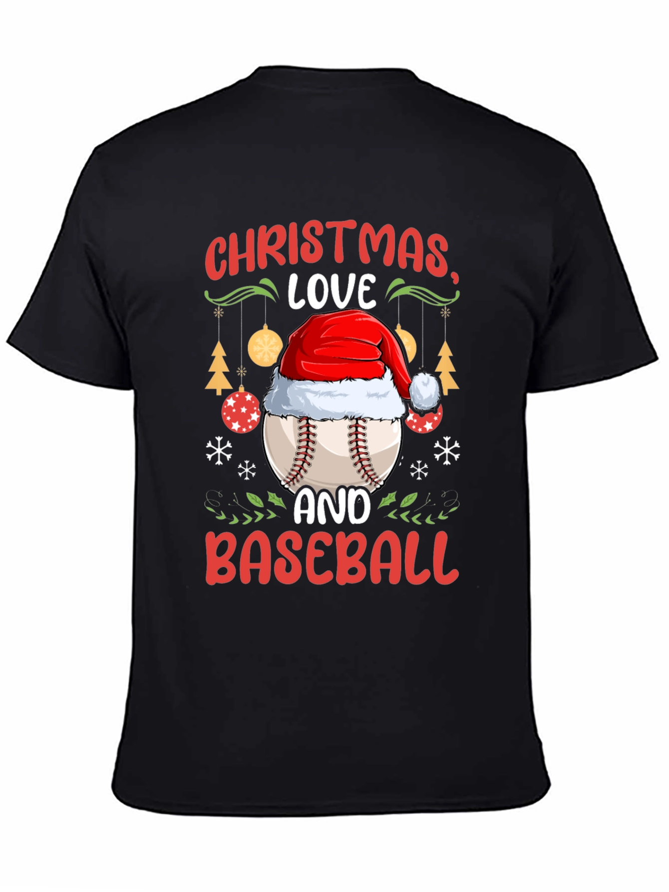 Christmas Baseball T-Shirt