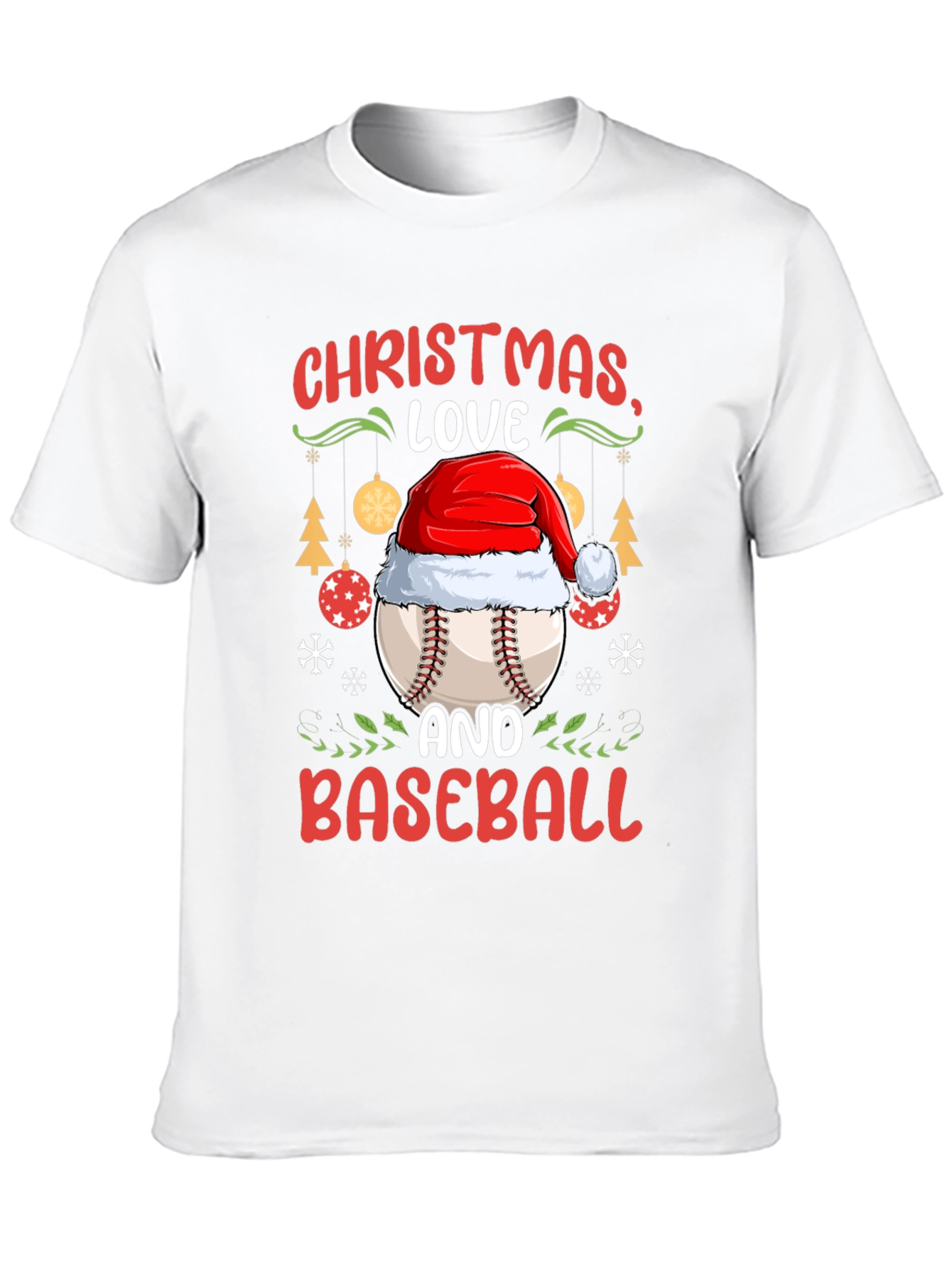 Christmas Baseball T-Shirt