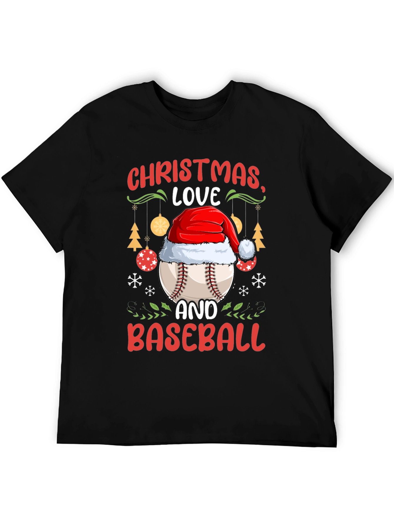 Christmas Baseball T-Shirt