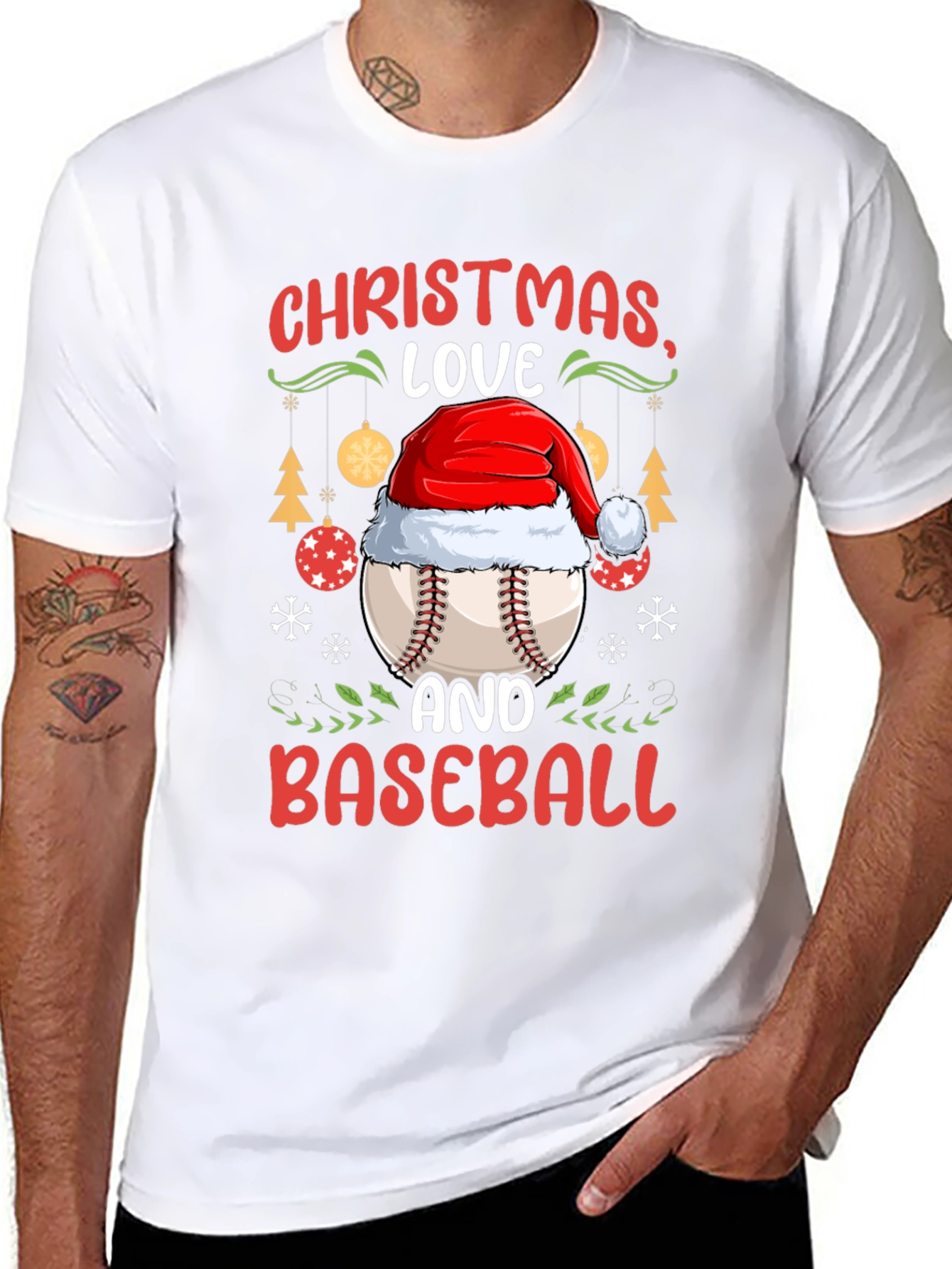 Christmas Baseball T-Shirt