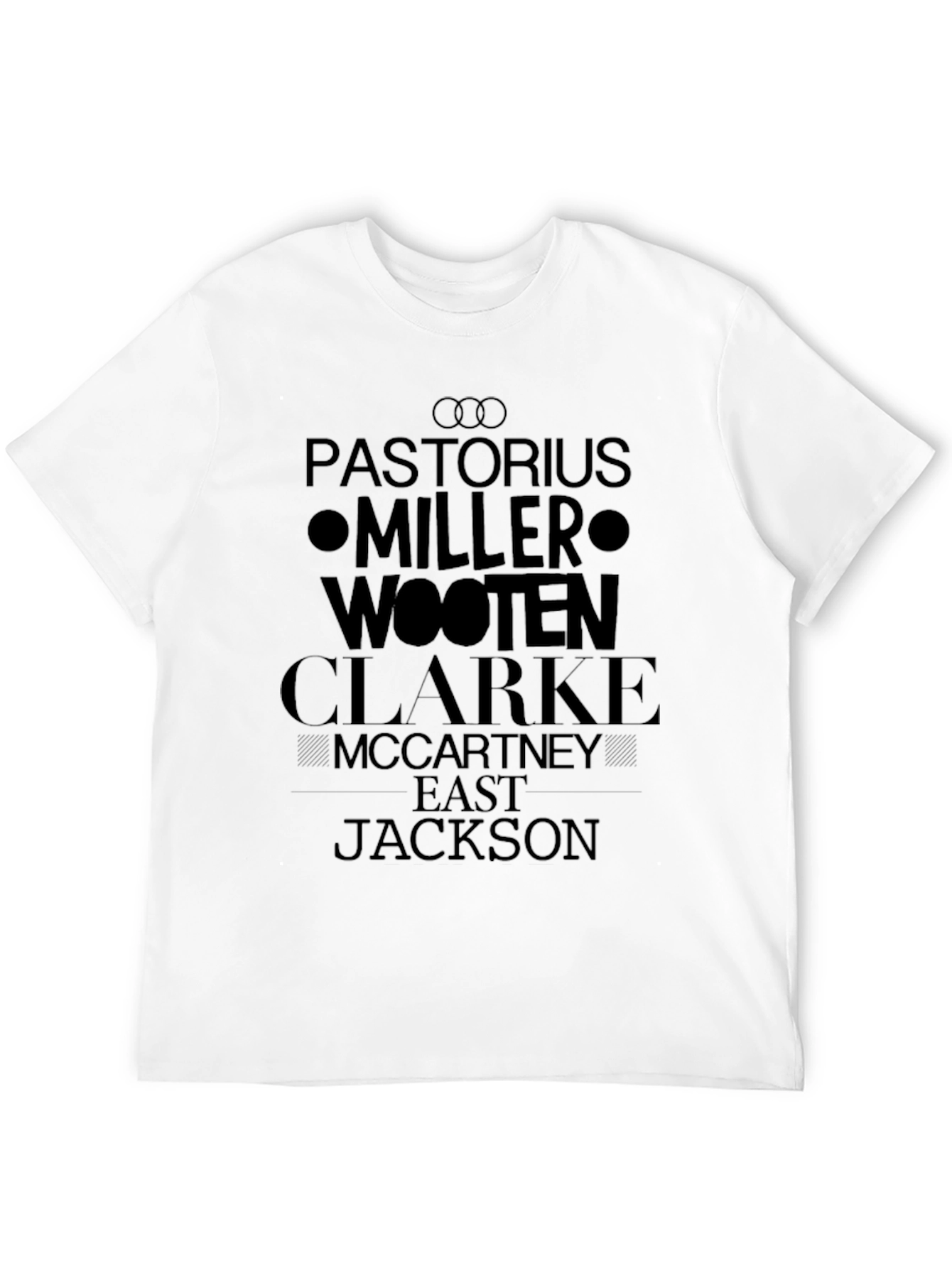 Bass Players List Black T-Shirt