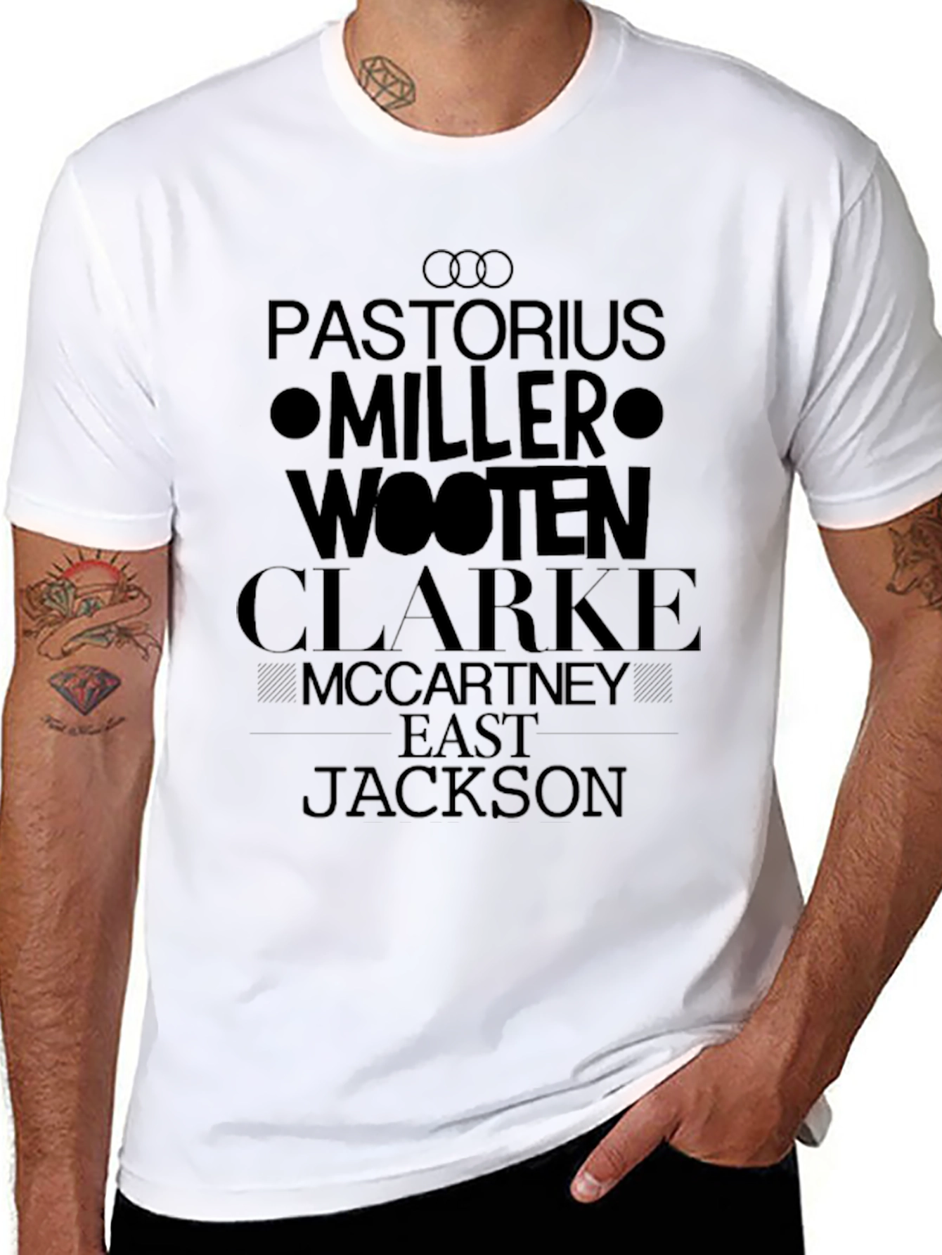 Bass Players List Black T-Shirt