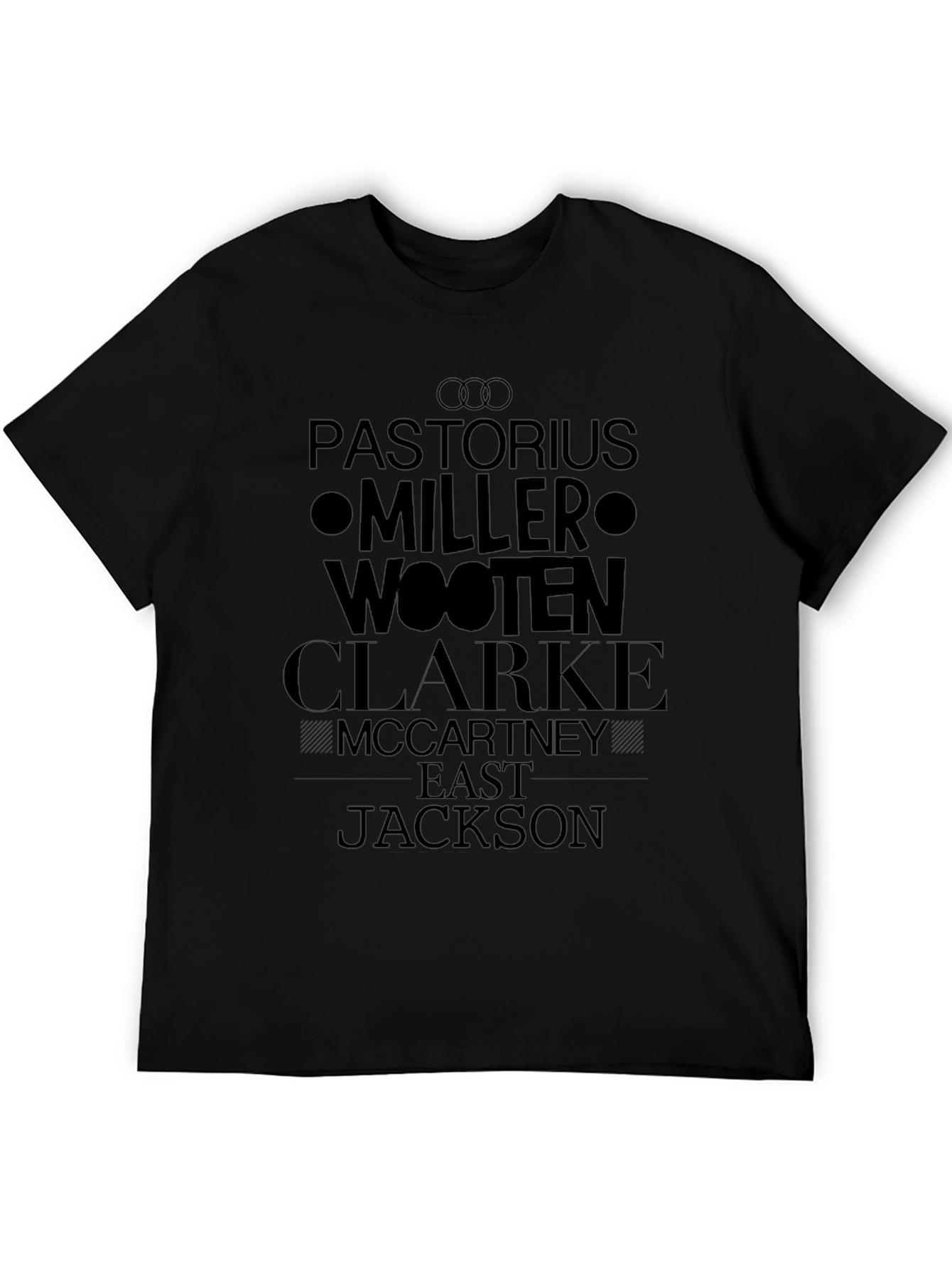 Bass Players List Black T-Shirt
