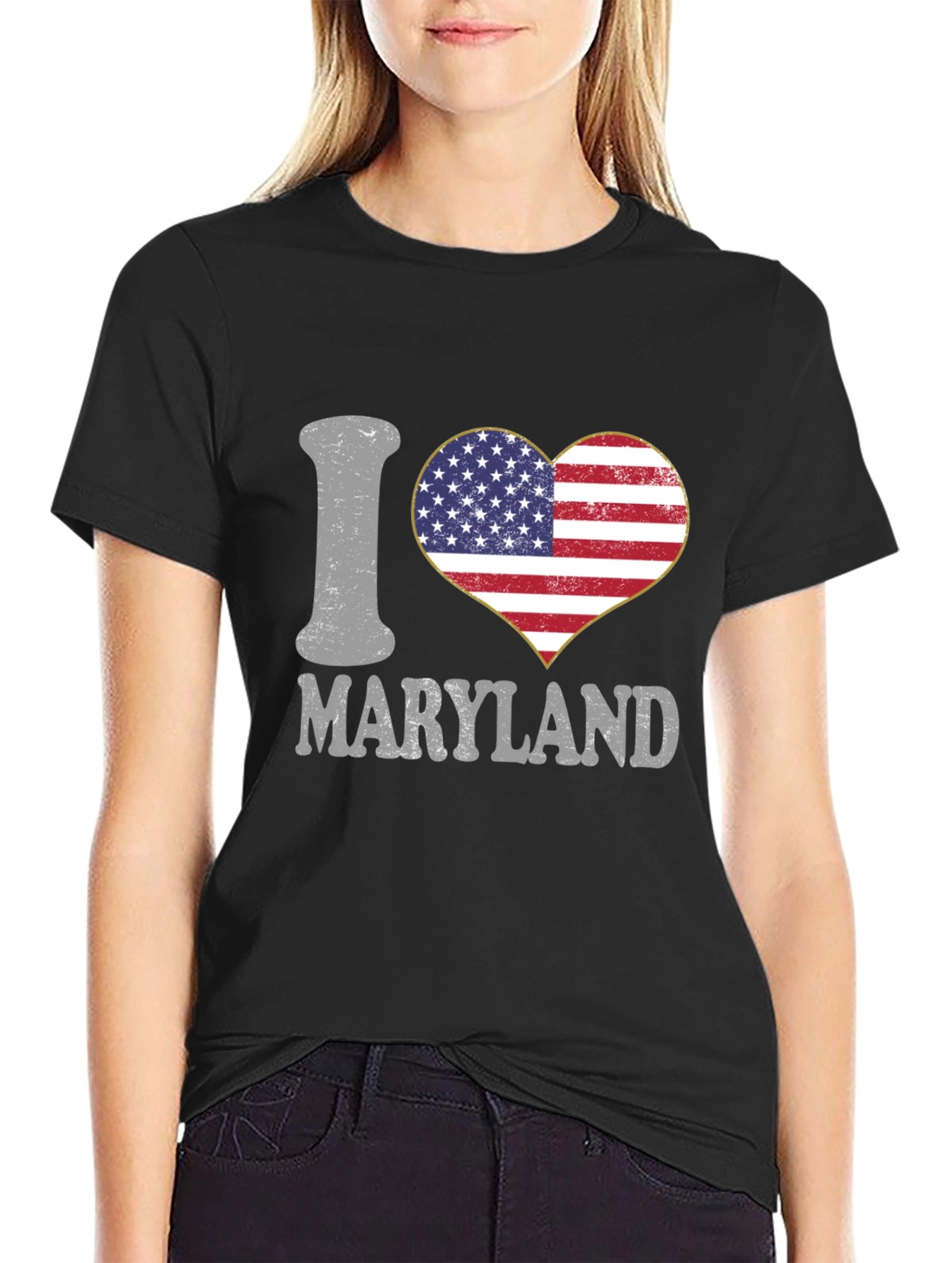 I Love Maryland Heart T-Shirt