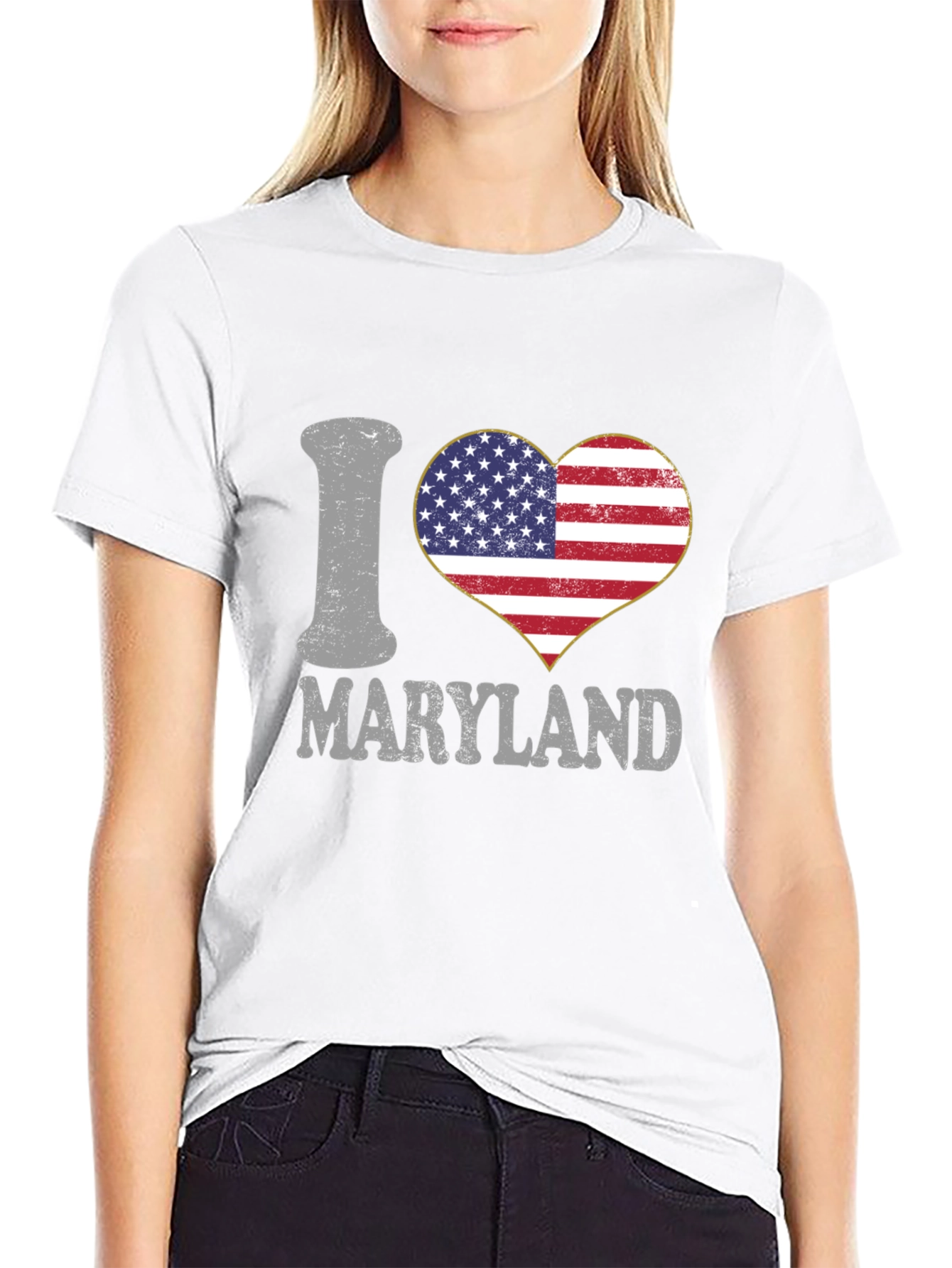I Love Maryland Heart T-Shirt