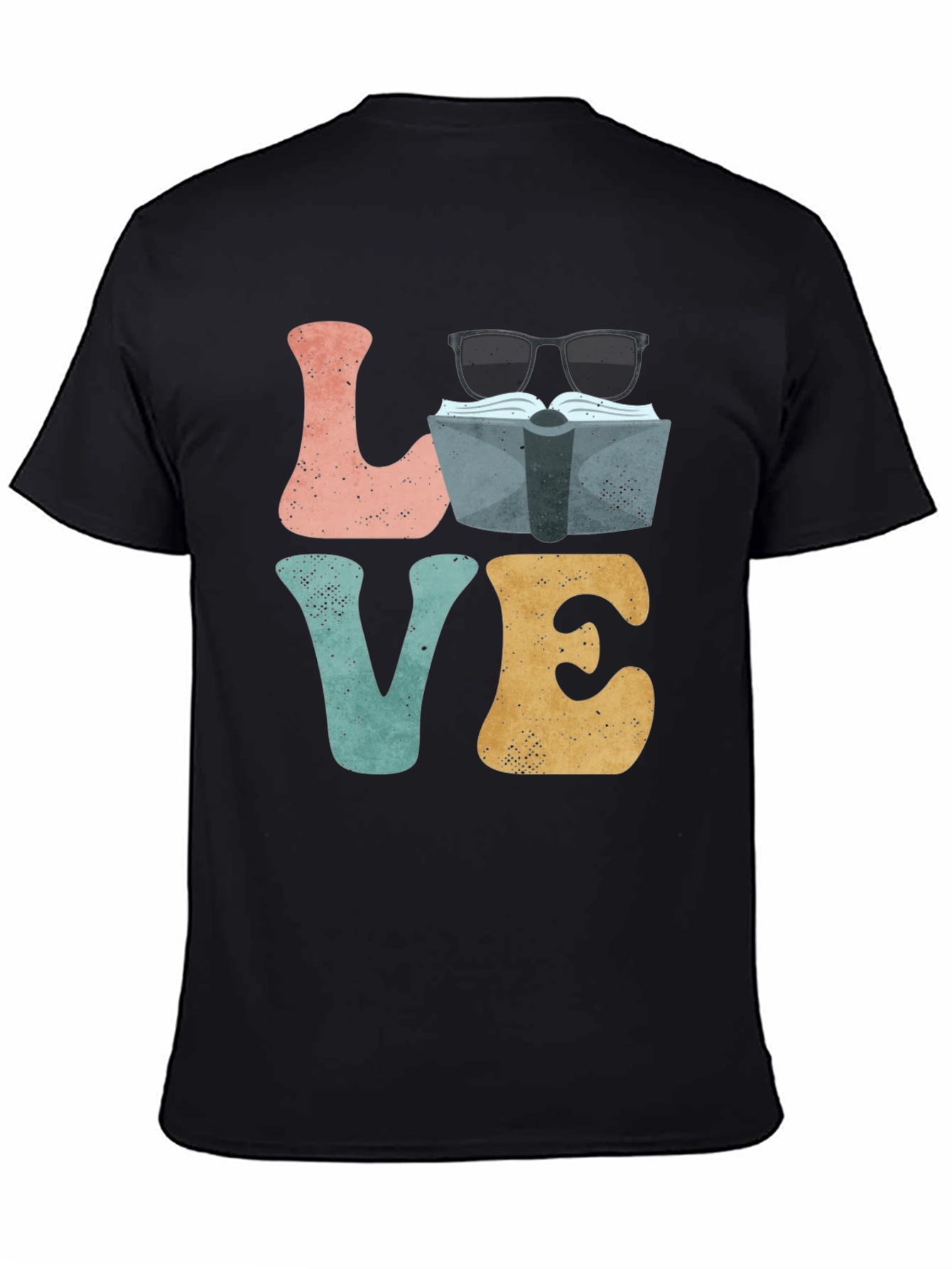 Book Lover Graphic T-Shirt - LOVE Design
