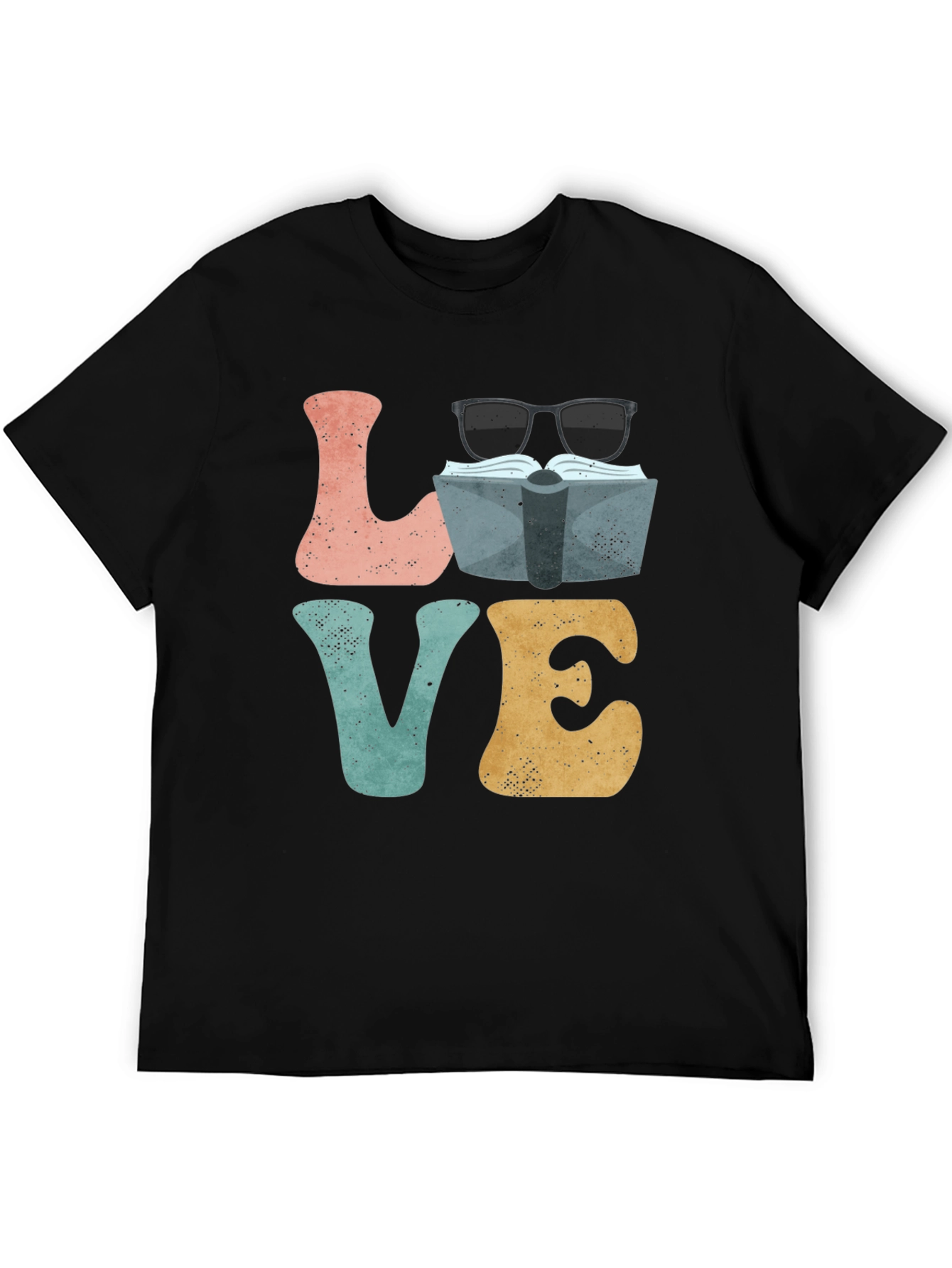 Book Lover Graphic T-Shirt - LOVE Design