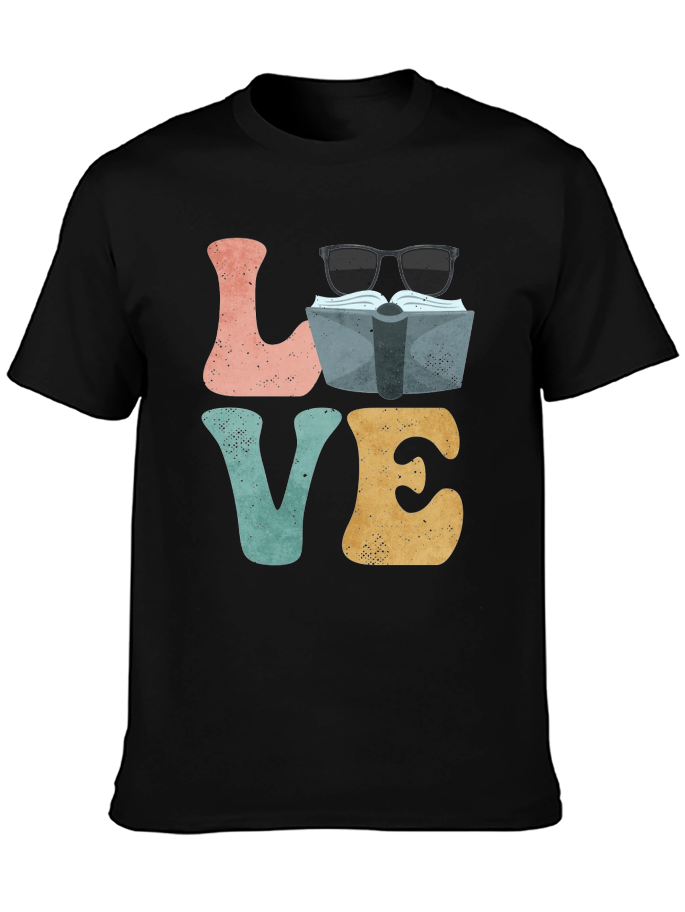 Book Lover Graphic T-Shirt - LOVE Design