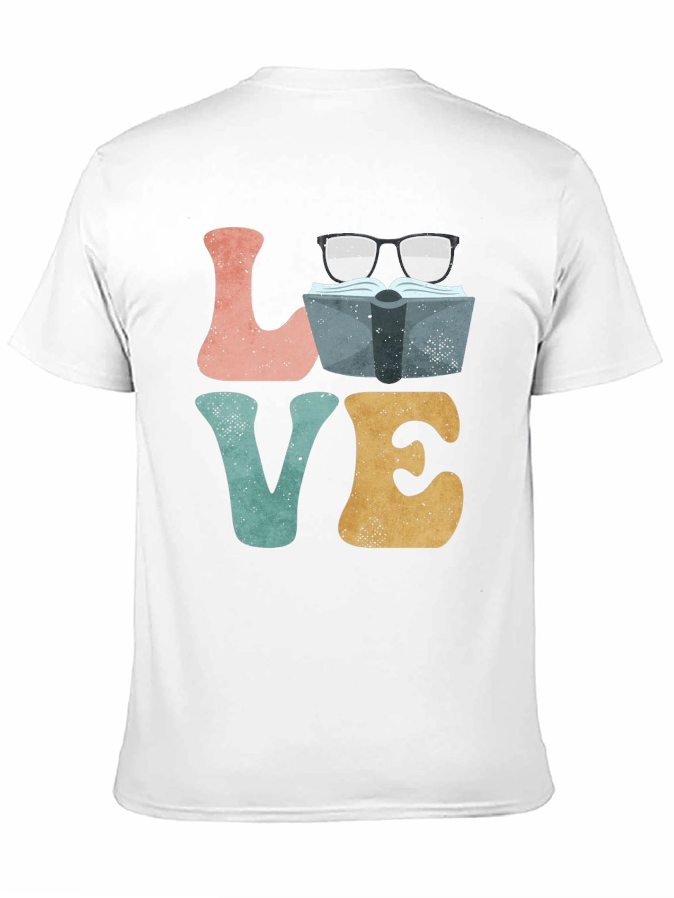 Book Lover Graphic T-Shirt - LOVE Design