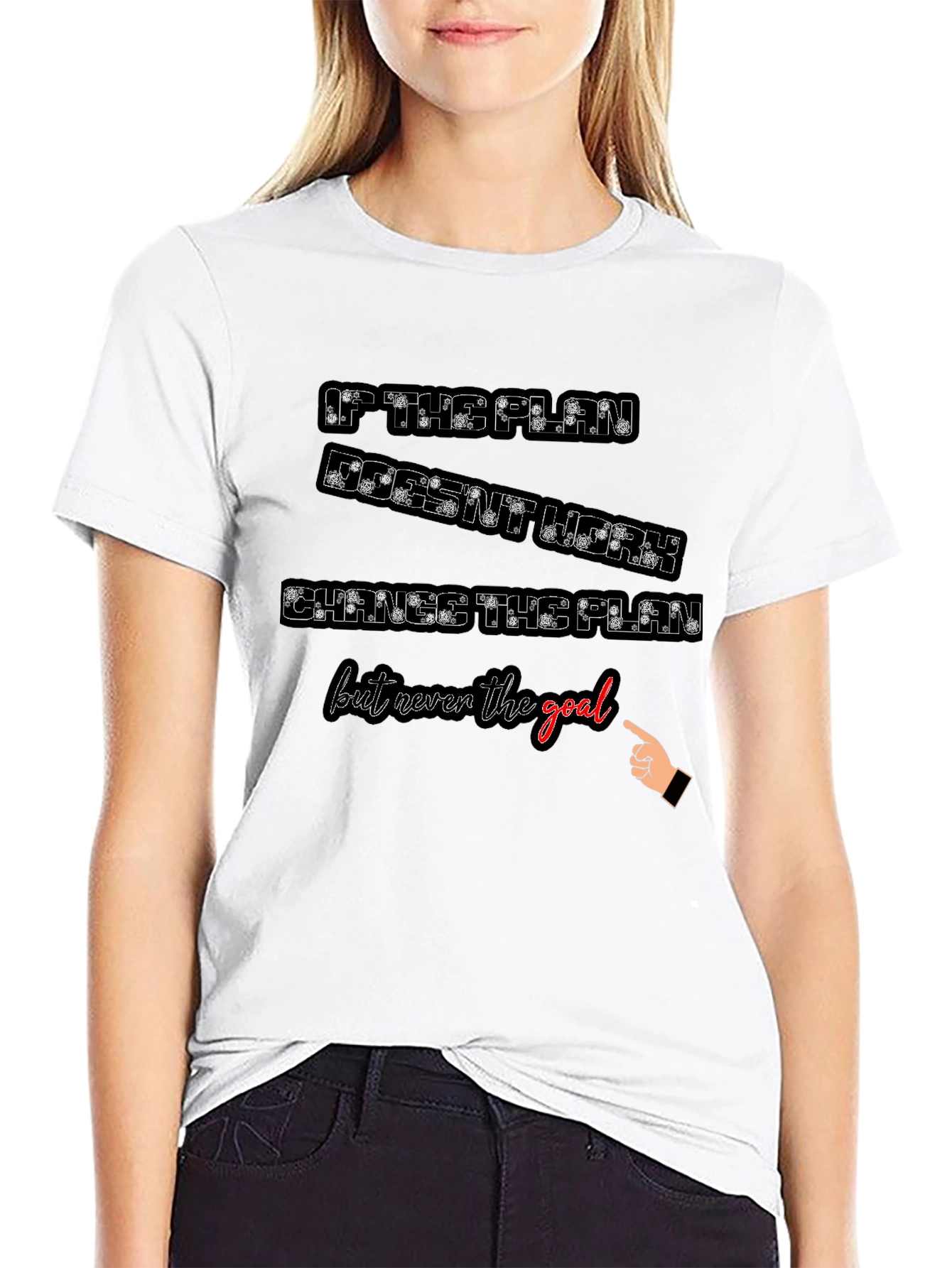 Motivational T-Shirt - Change the Plan Not the Goal