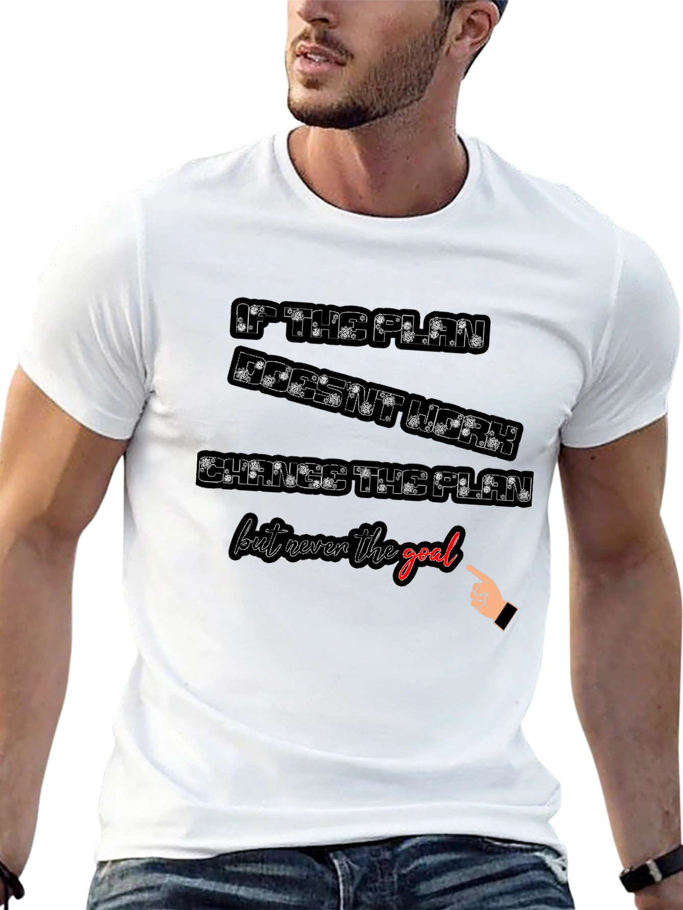 Motivational T-Shirt - Change the Plan Not the Goal
