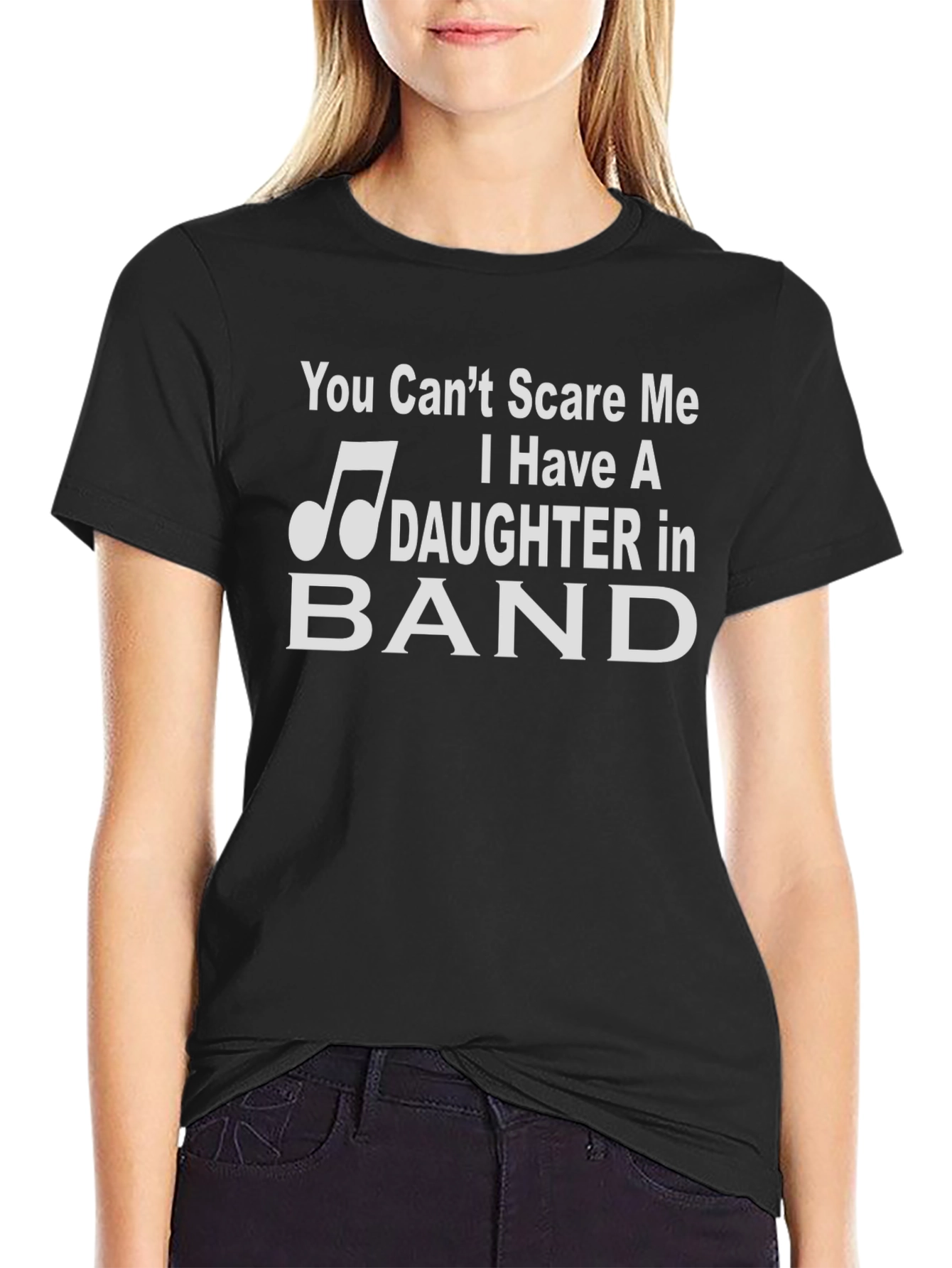 Dad Daughter Band T-Shirt - You Cant Scare Me