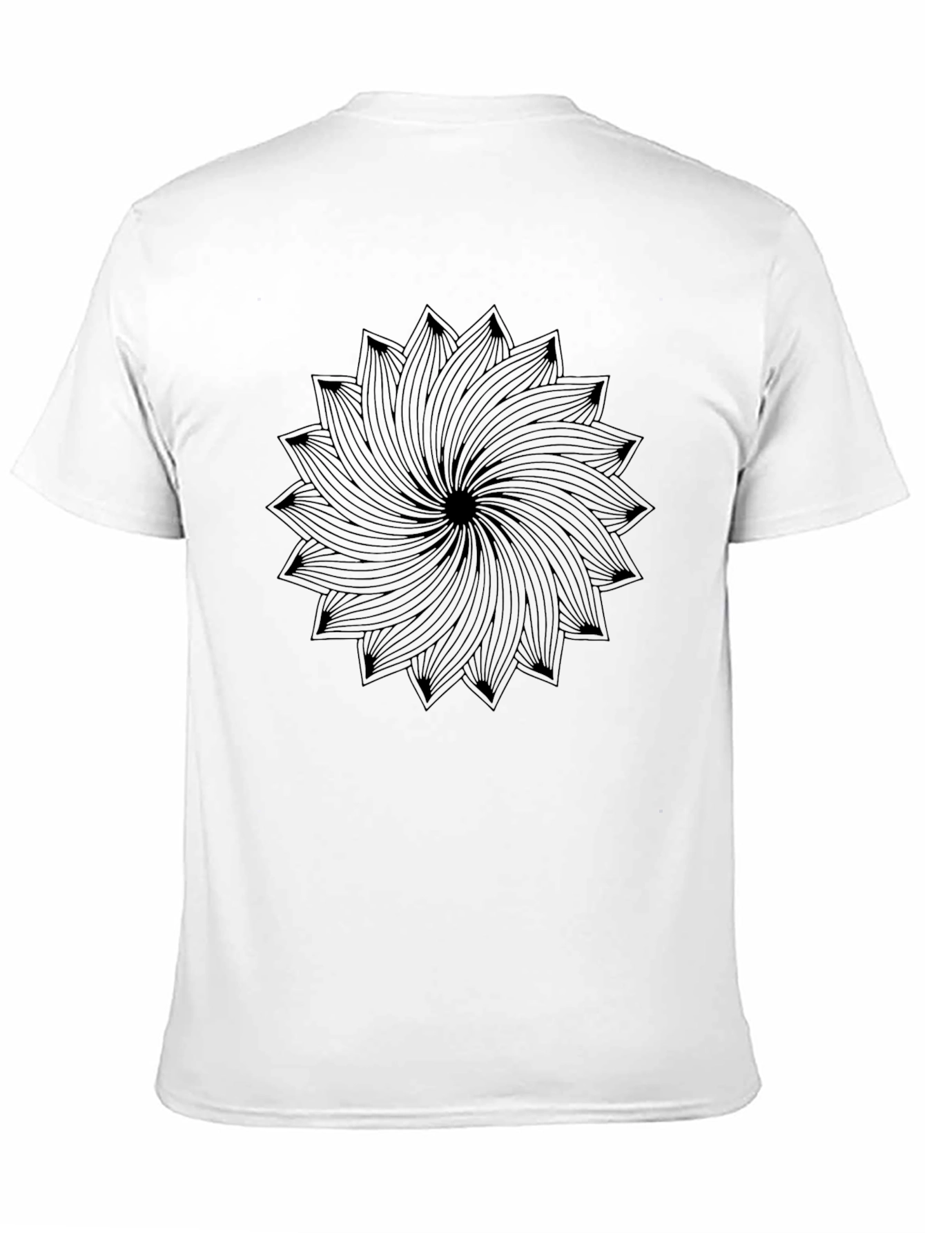 Modern Mandala Graphic Black T-Shirt
