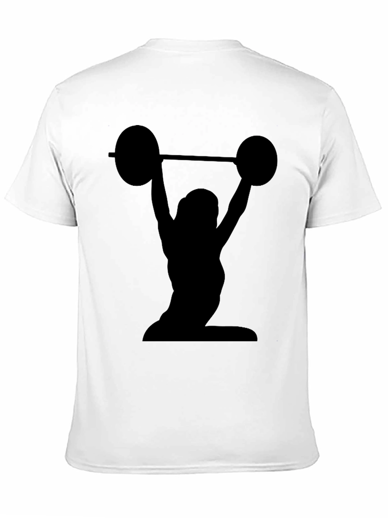 Weightlifting Silhouette Graphic Tee - Black