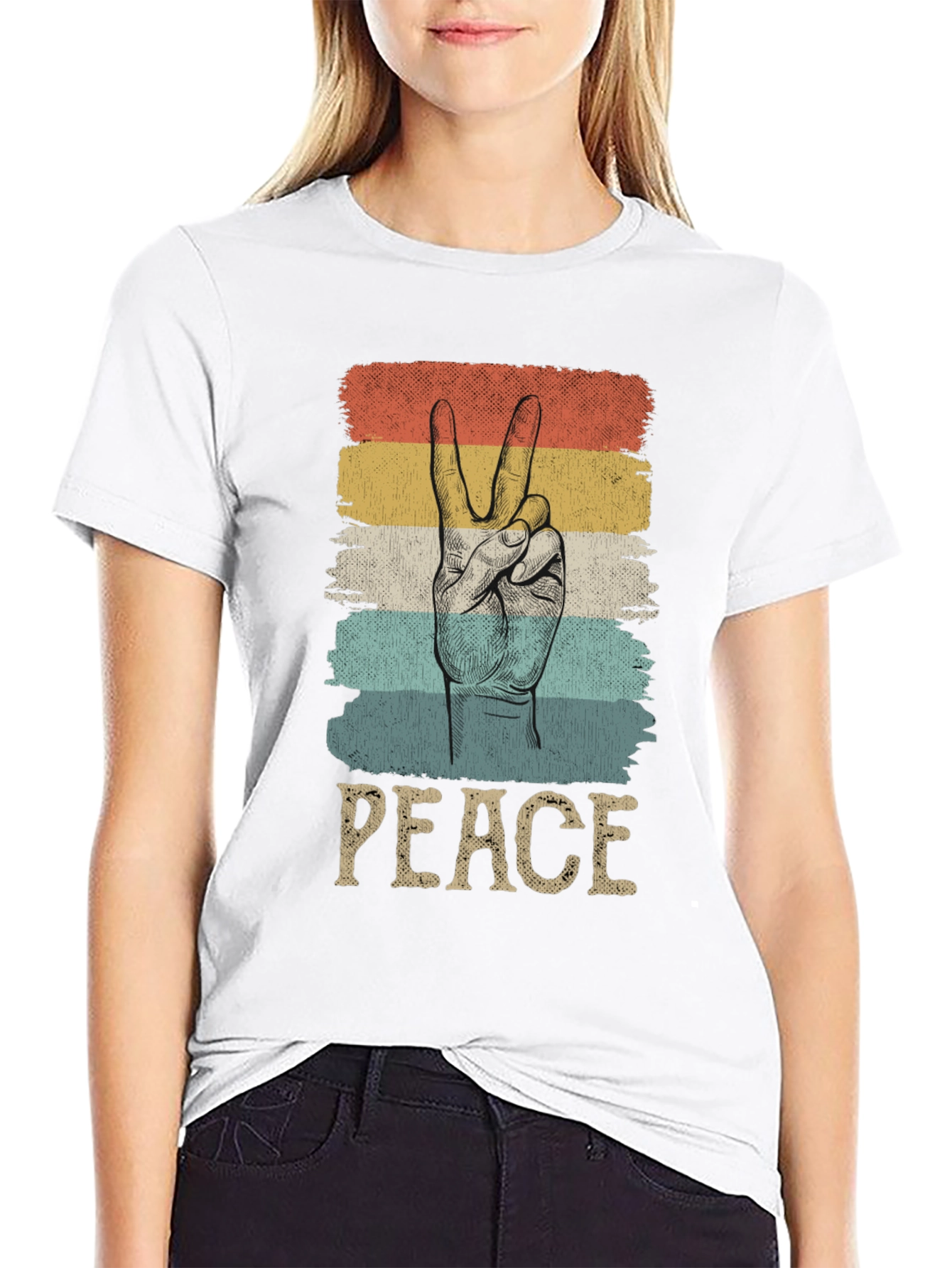 Retro Peace Sign T-Shirt