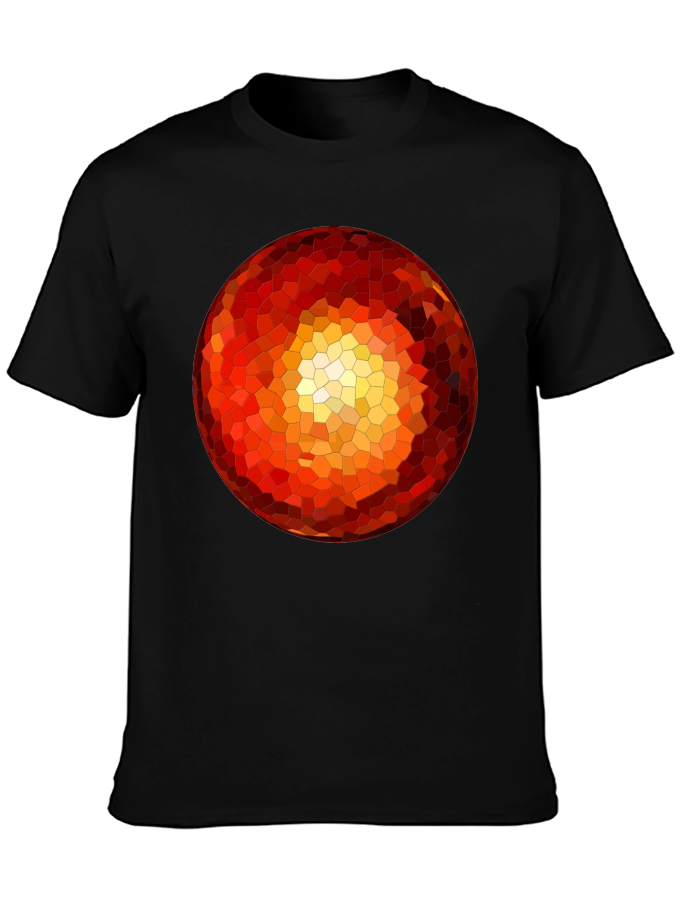 Geometric Orb Black T-Shirt