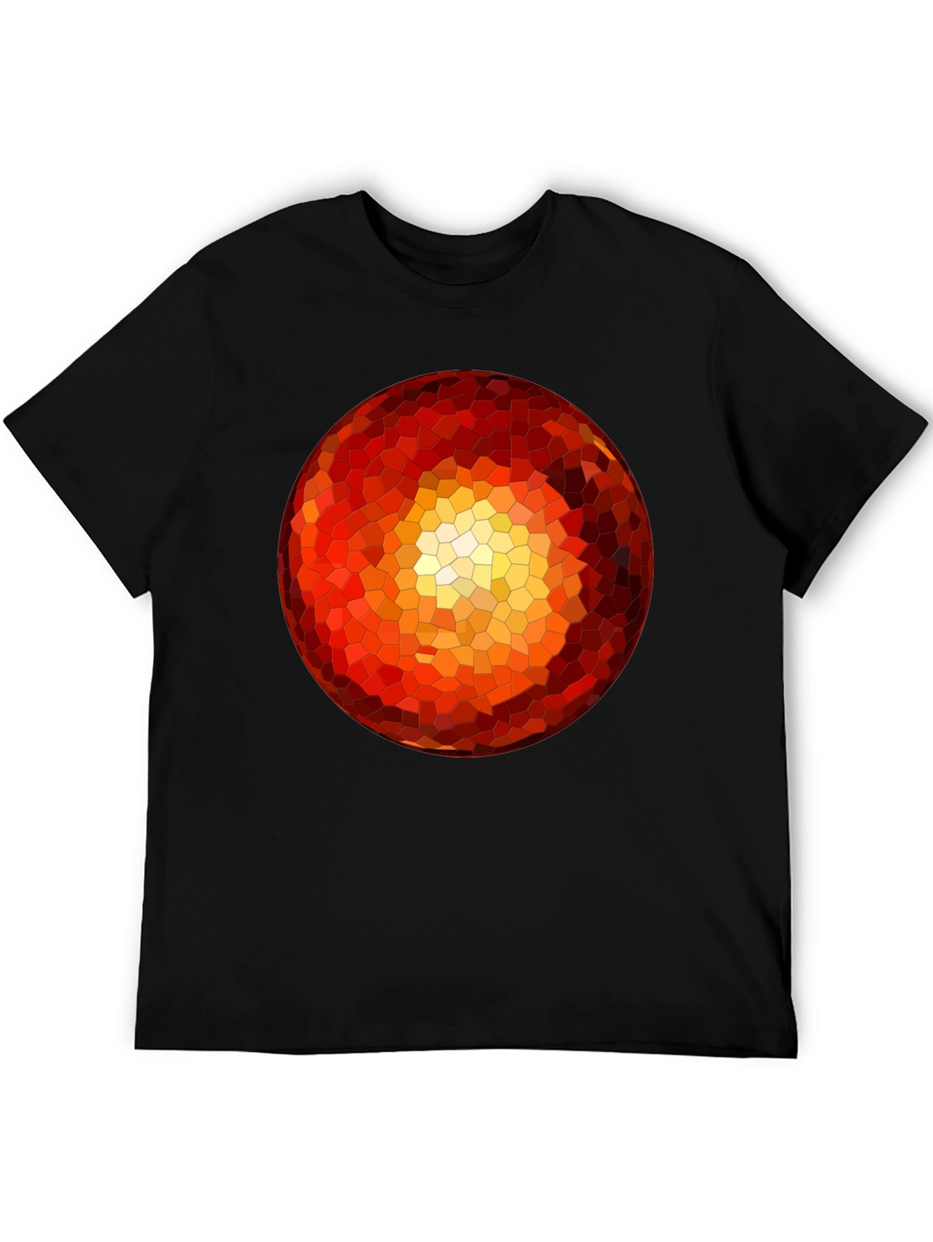 Geometric Orb Black T-Shirt