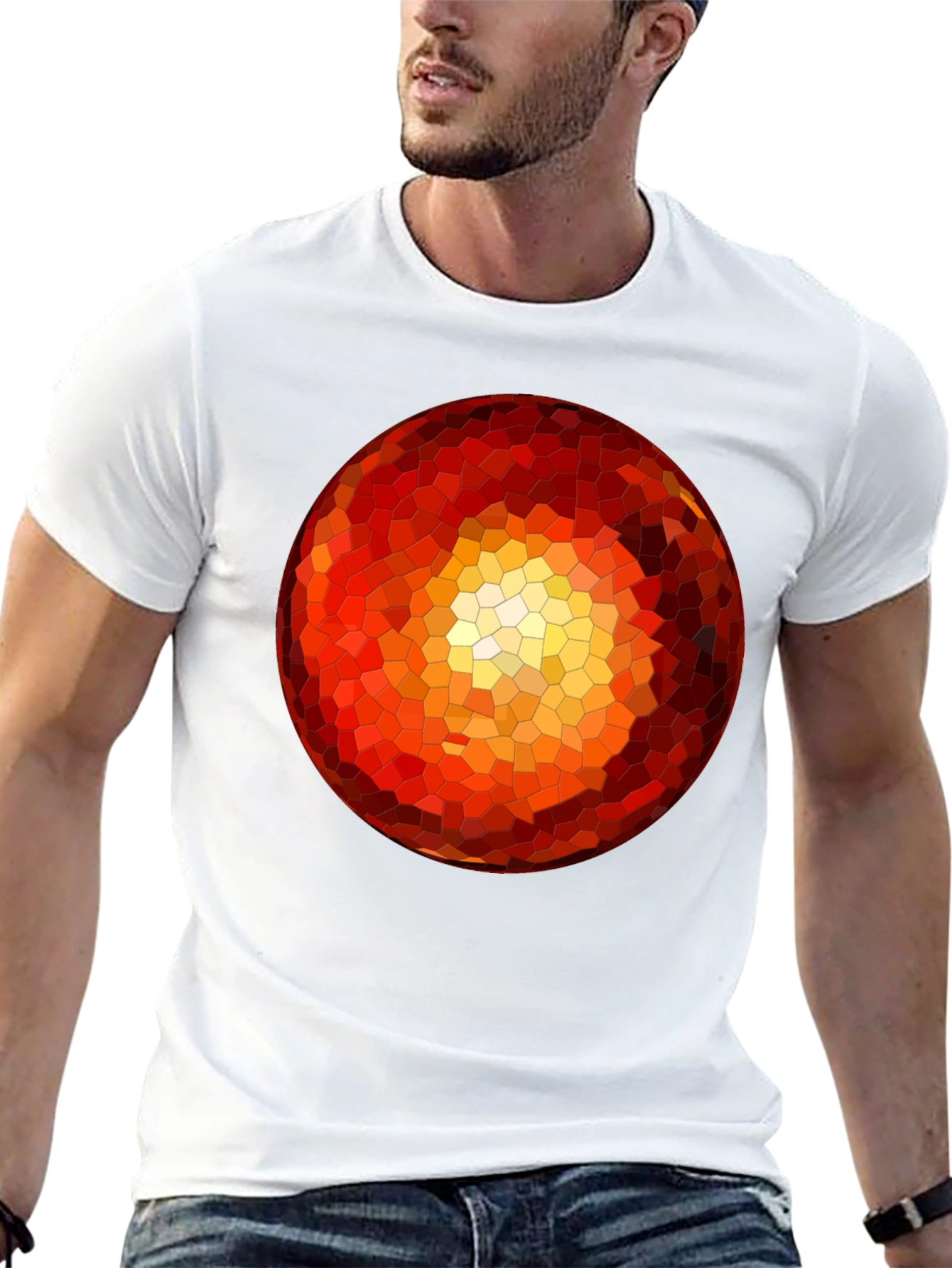 Geometric Orb Black T-Shirt