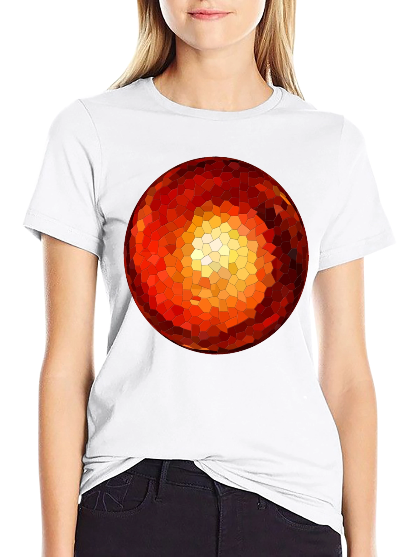 Geometric Orb Black T-Shirt
