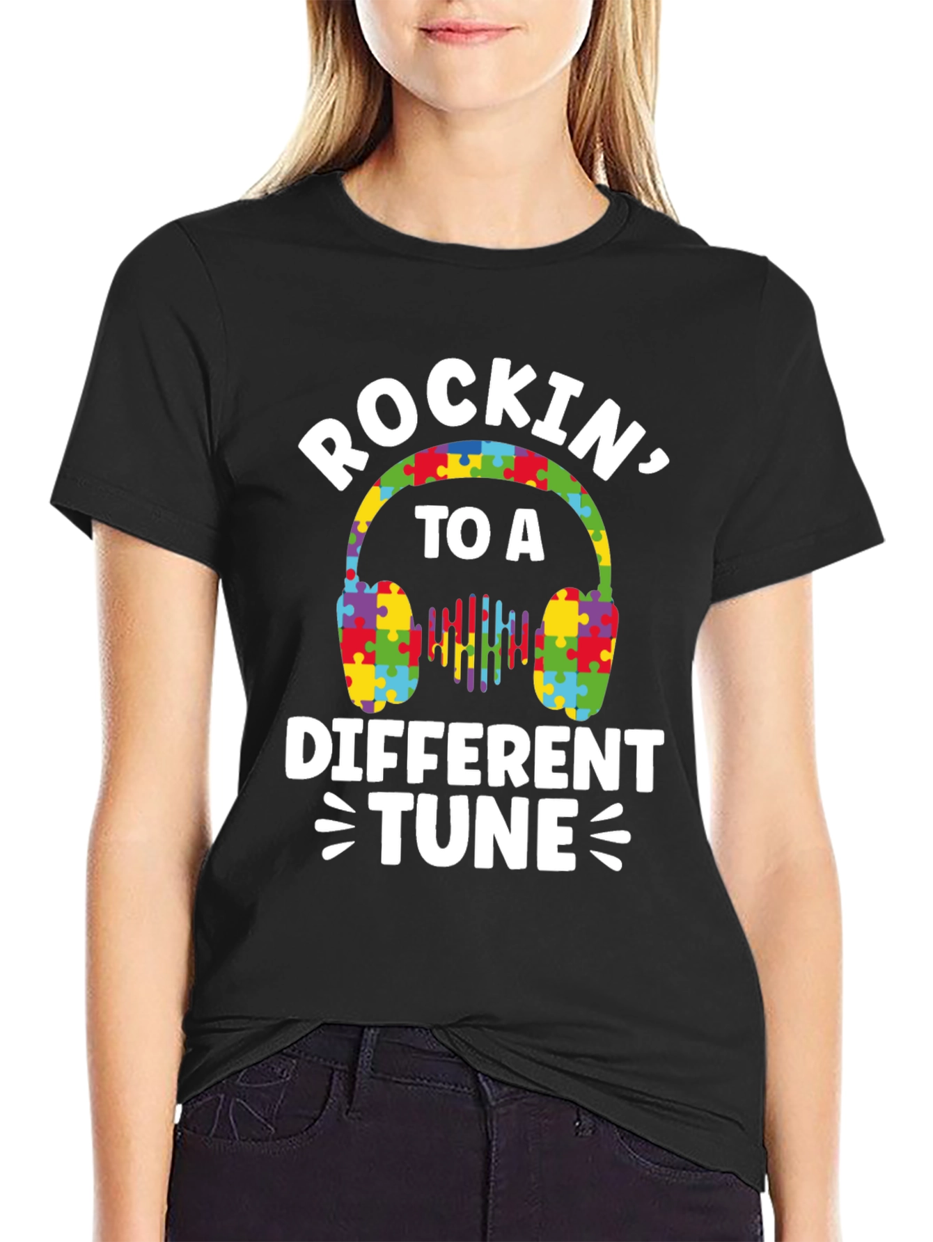 Rockin to a Different Tune Autism Awareness T-Shirt
