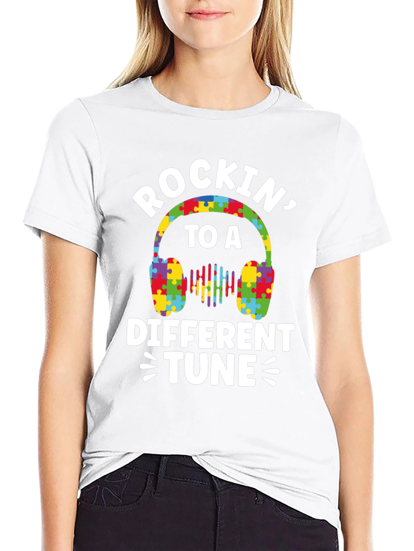 Rockin to a Different Tune Autism Awareness T-Shirt