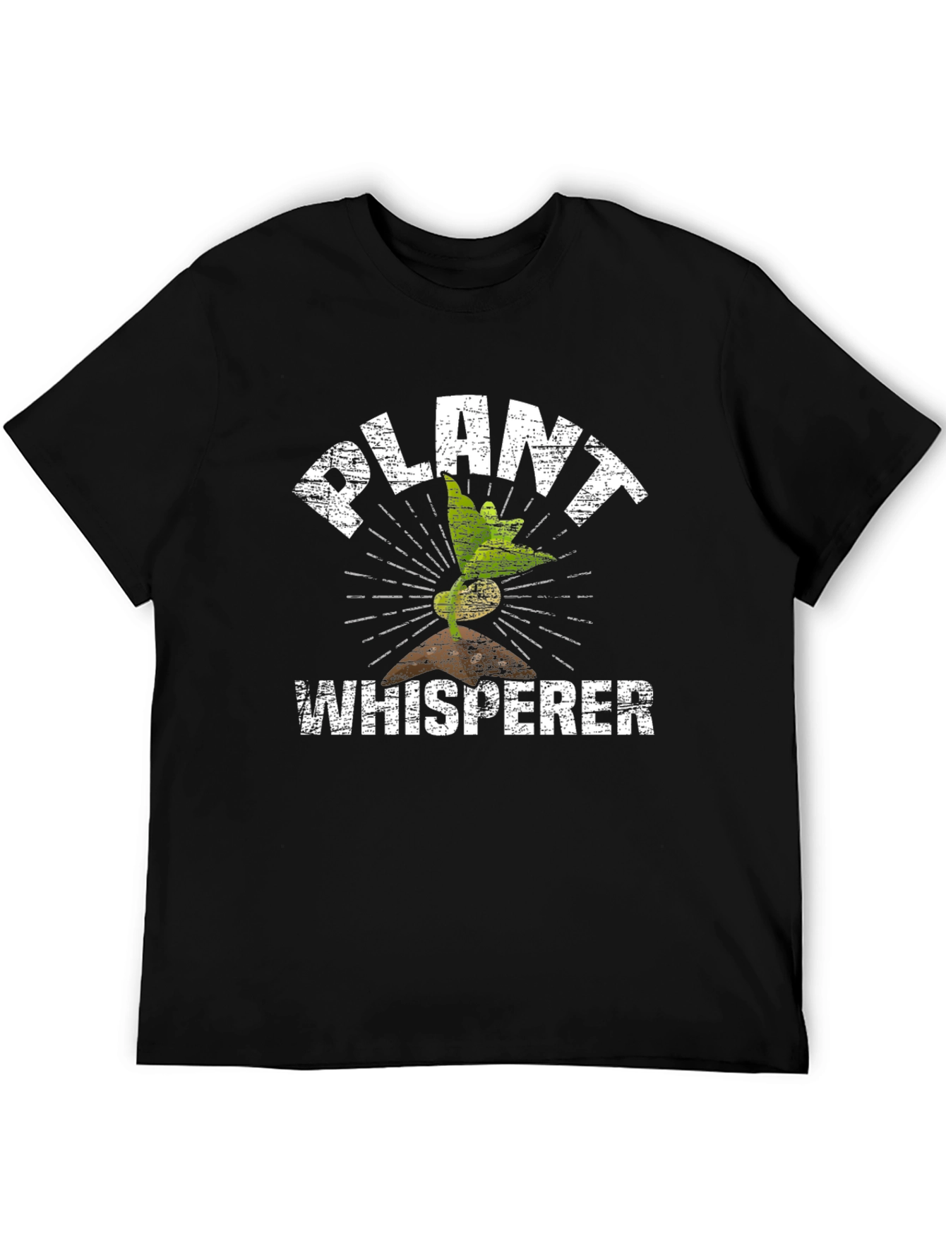 Plant Whisperer Graphic Tee - Black Cotton