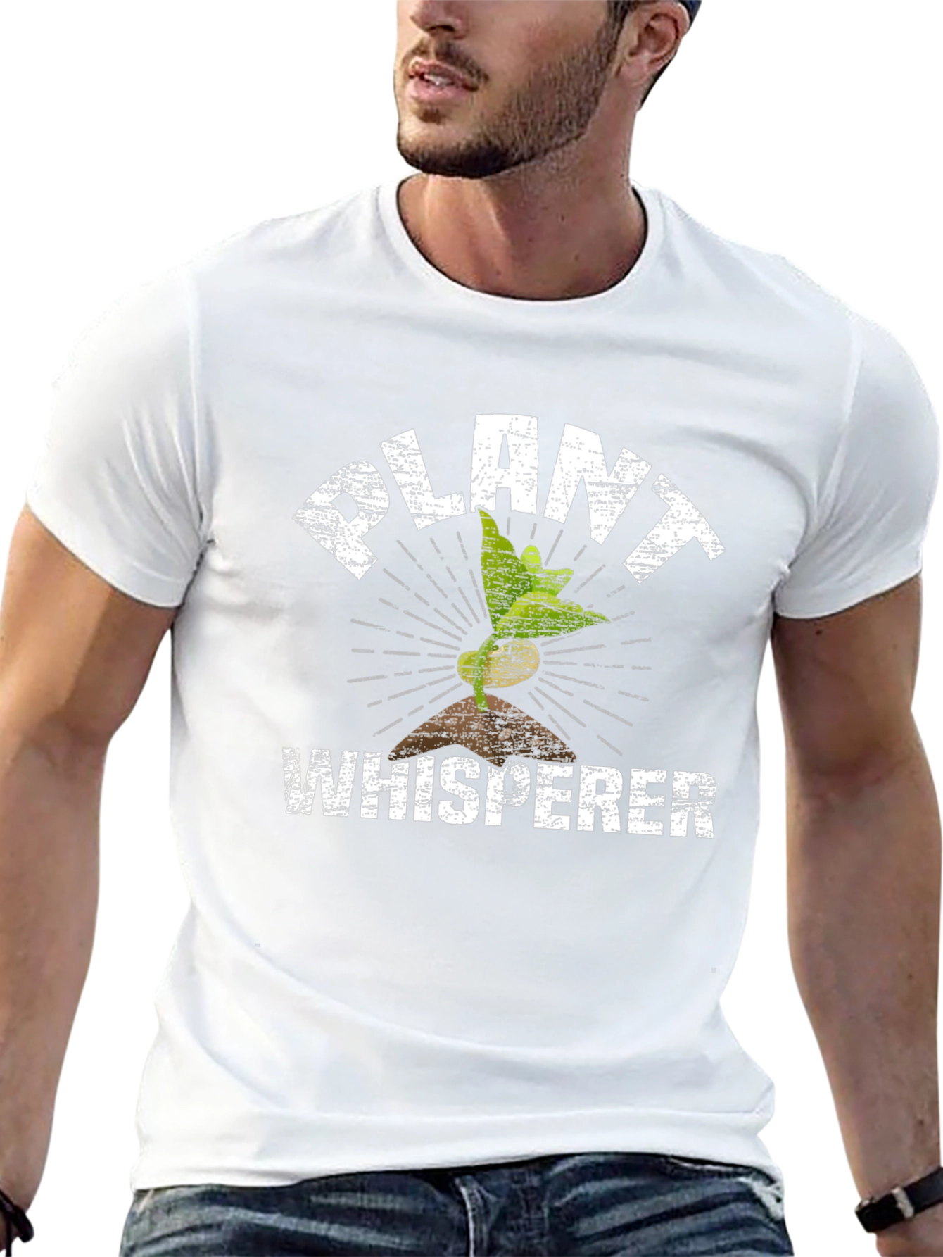 Plant Whisperer Graphic Tee - Black Cotton