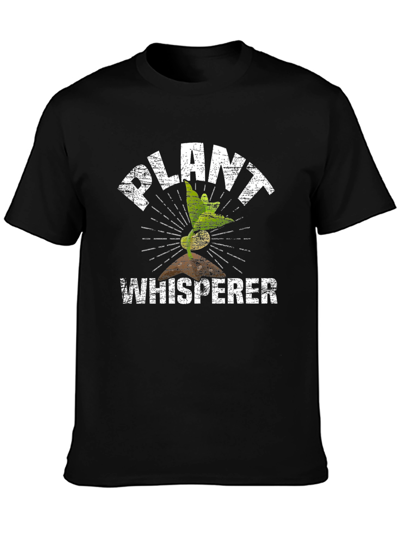 Plant Whisperer Graphic Tee - Black Cotton