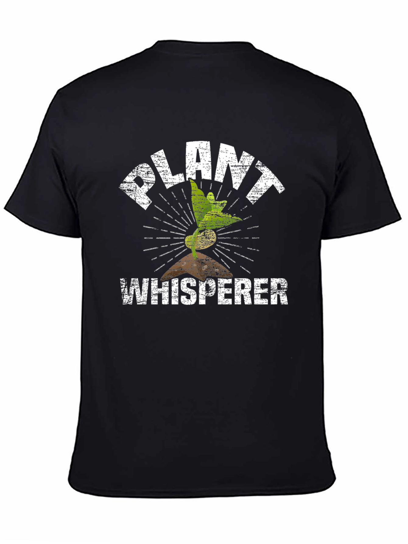 Plant Whisperer Graphic Tee - Black Cotton