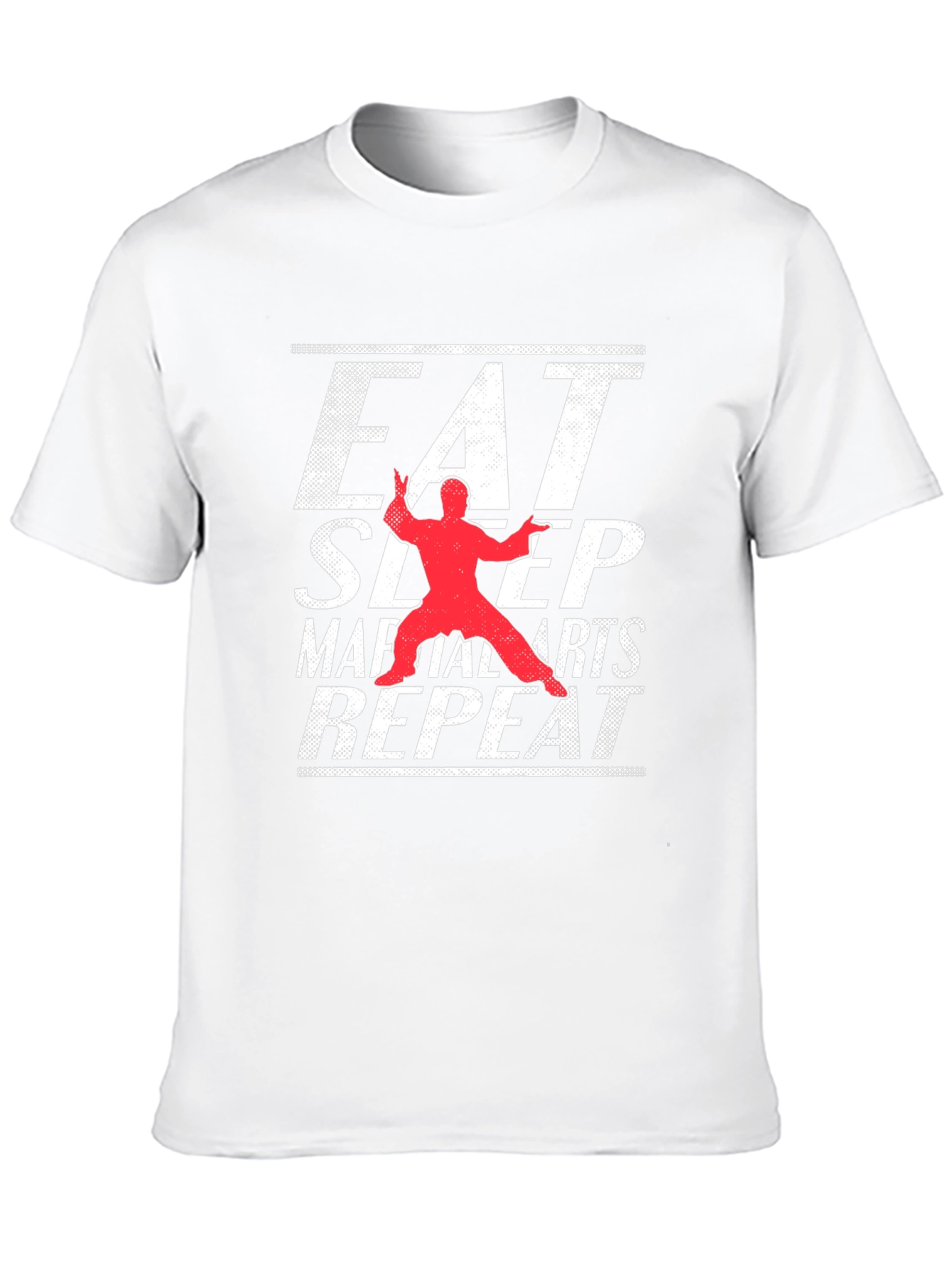 Eat Sleep Martial Arts Repeat Black T-Shirt
