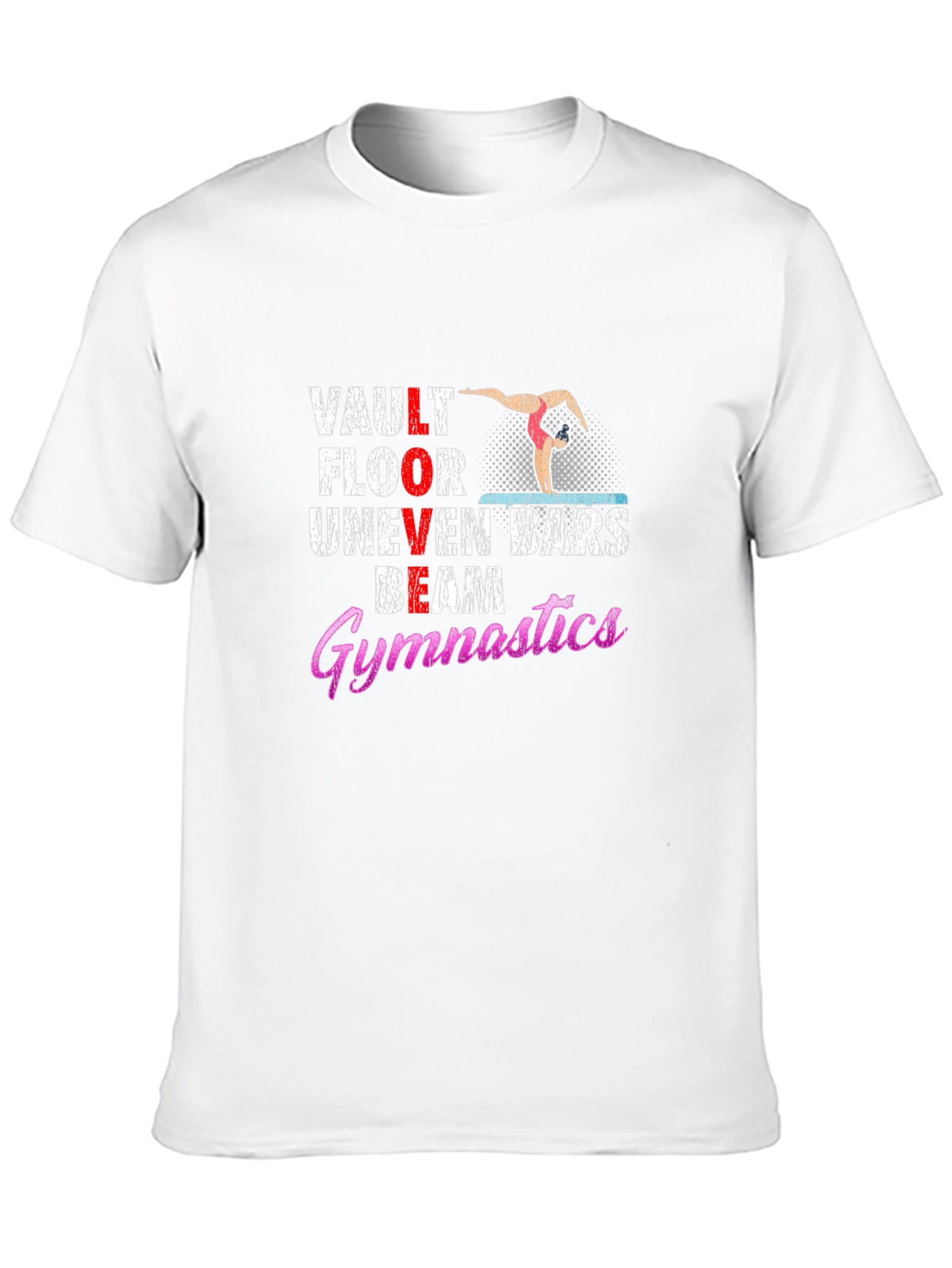 Gymnastics T-Shirt Vault Floor Beam Uneven Bars
