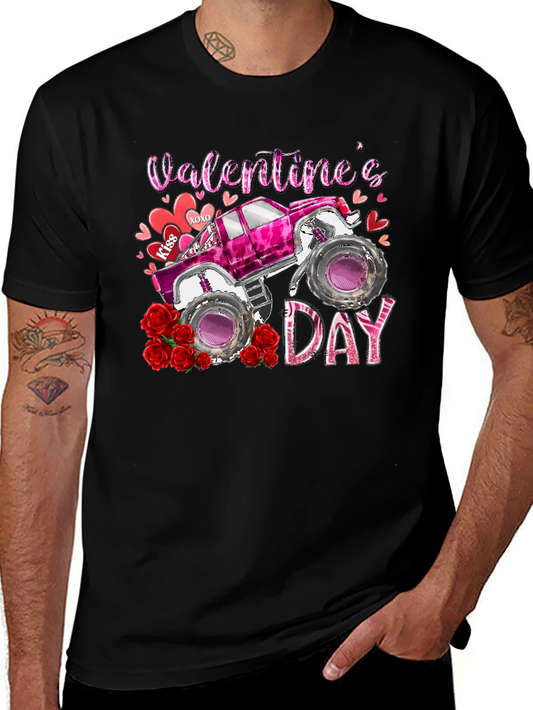 Valentines Day Monster Truck T-Shirt